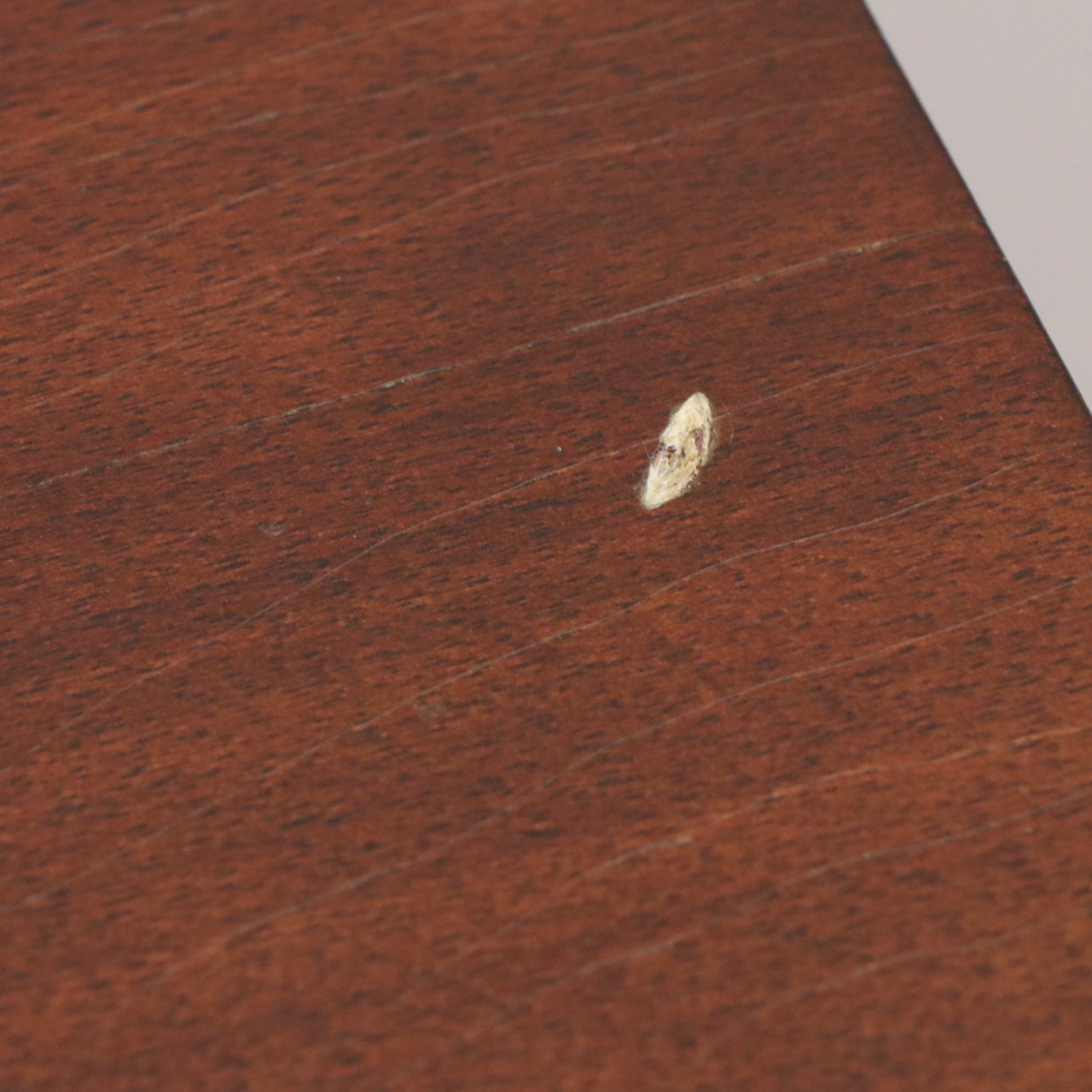 Georgian Style Mahogany Finish Console Table with Open Gallery