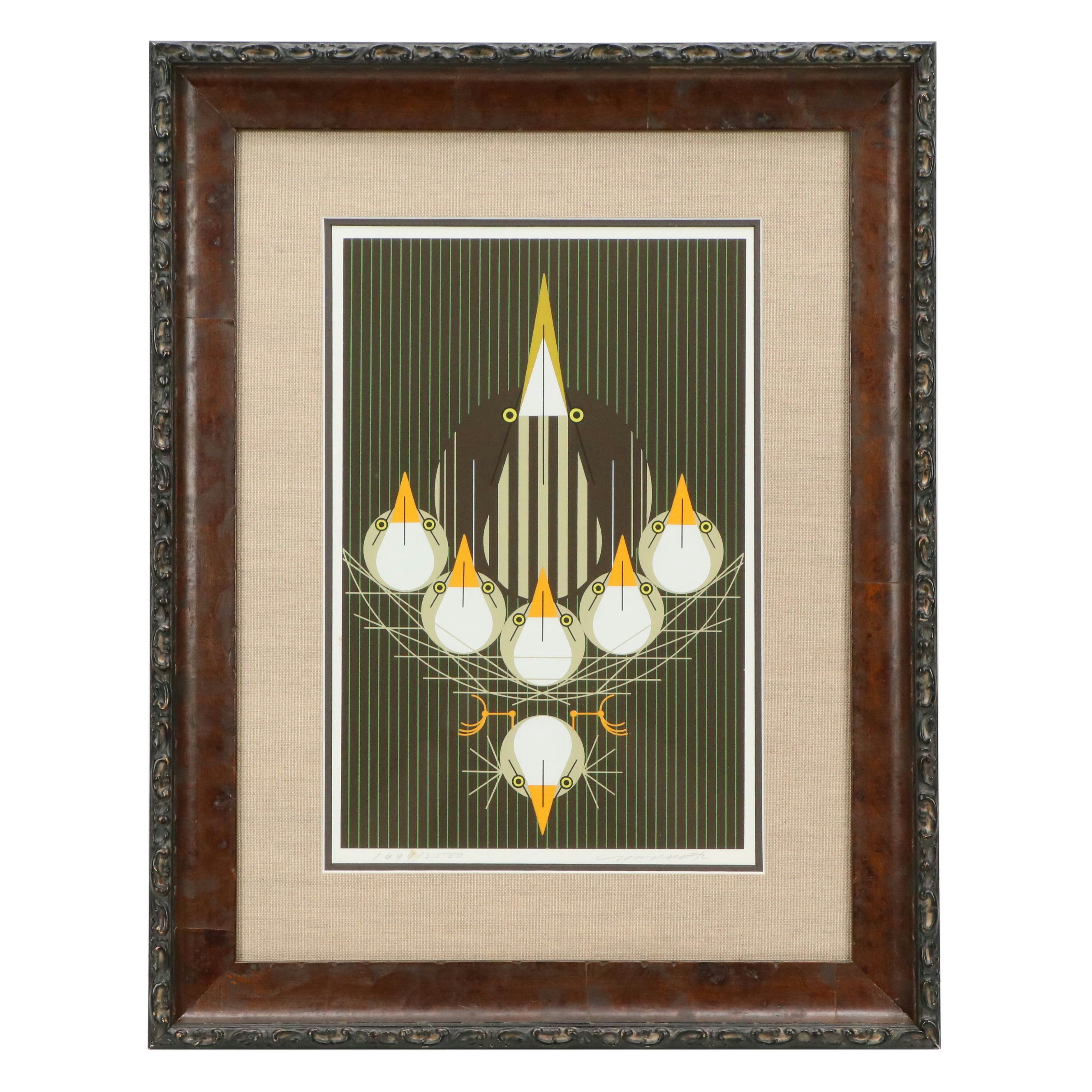 Charley Harper Serigraph "Bittern Suite"