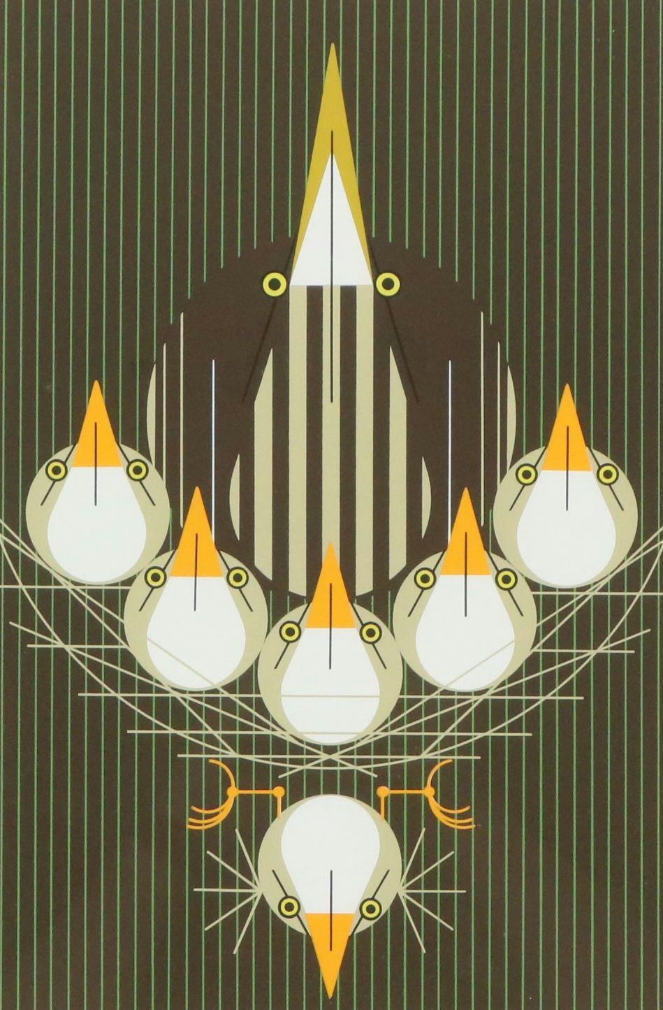 Charley Harper Serigraph "Bittern Suite"