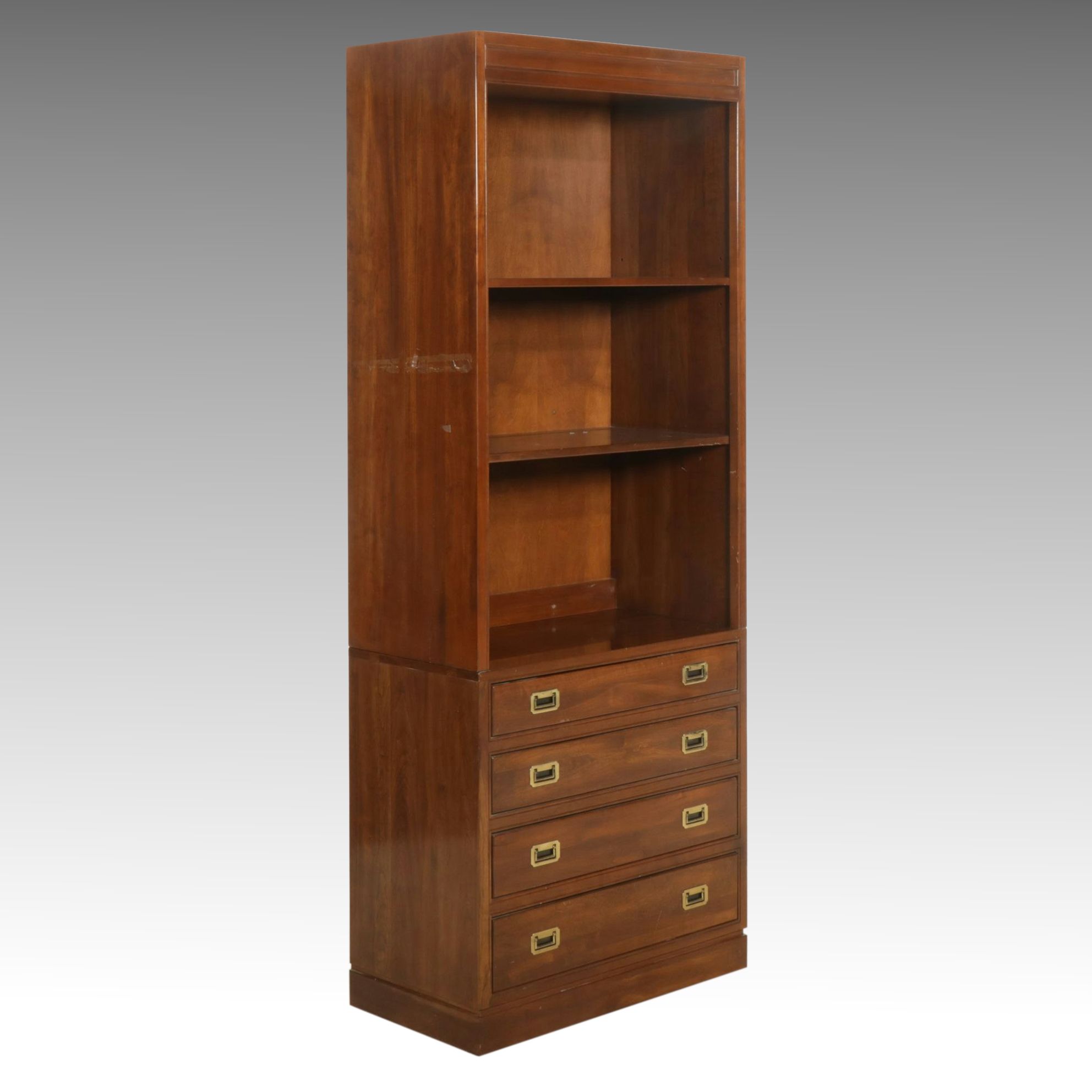 Ethan Allen Cherry Drawer Base and Shelf Unit, Late 20th Century