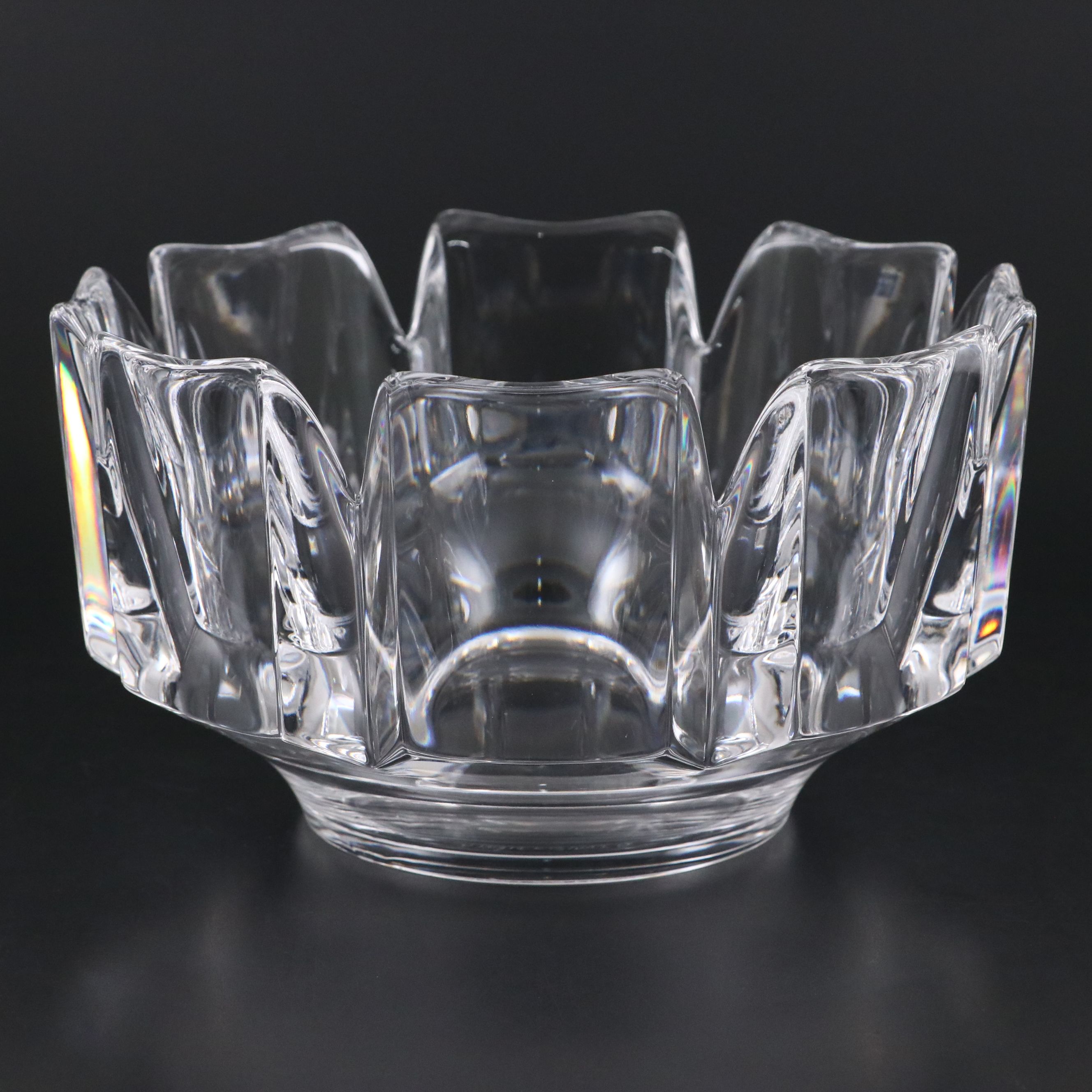 Orrefors "Corona" Crystal Decorative Bowl