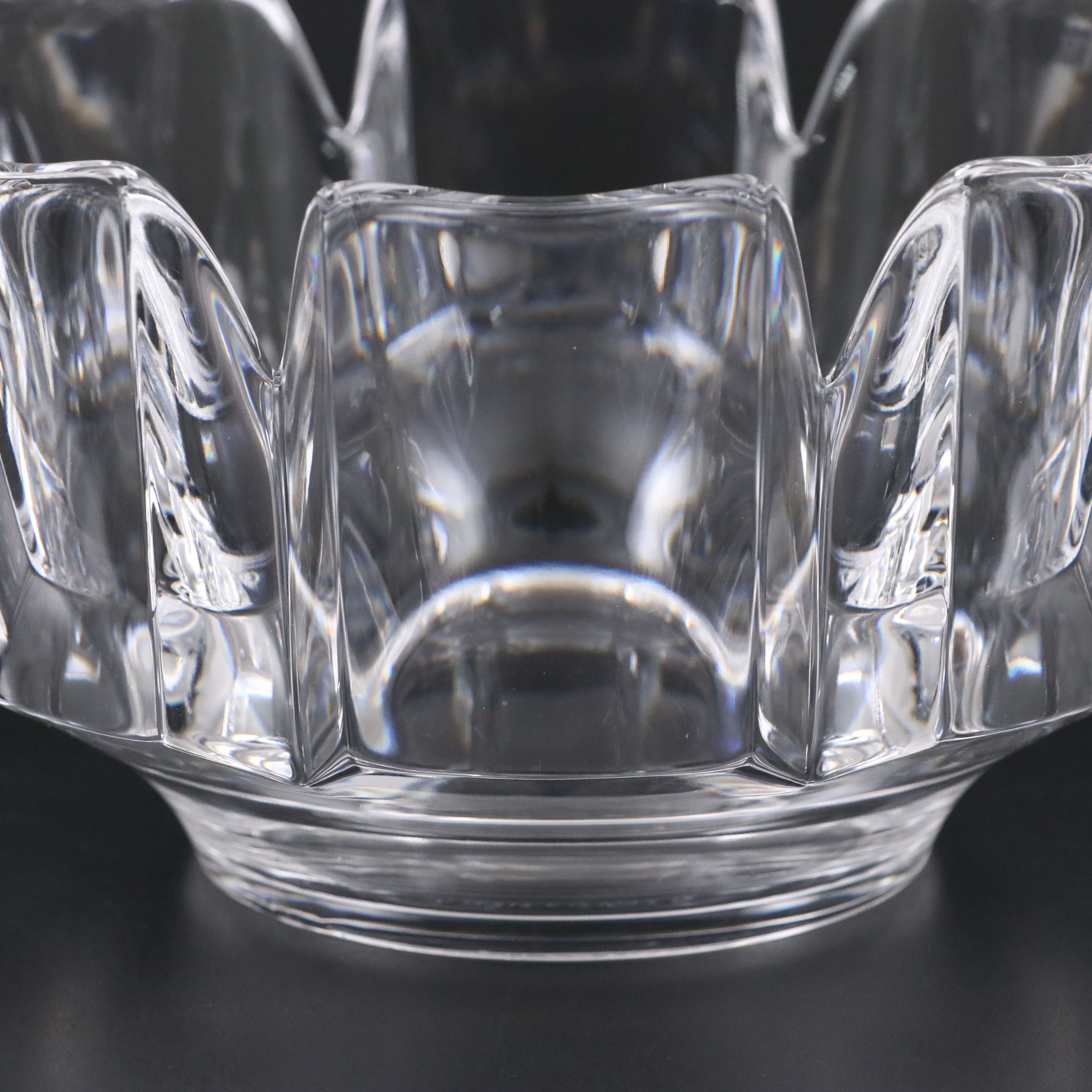Orrefors "Corona" Crystal Decorative Bowl