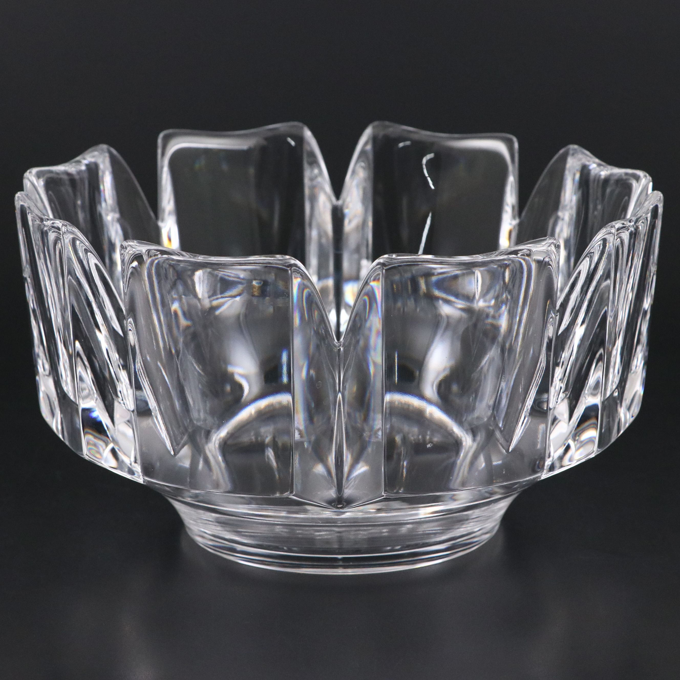 Orrefors "Corona" Crystal Decorative Bowl