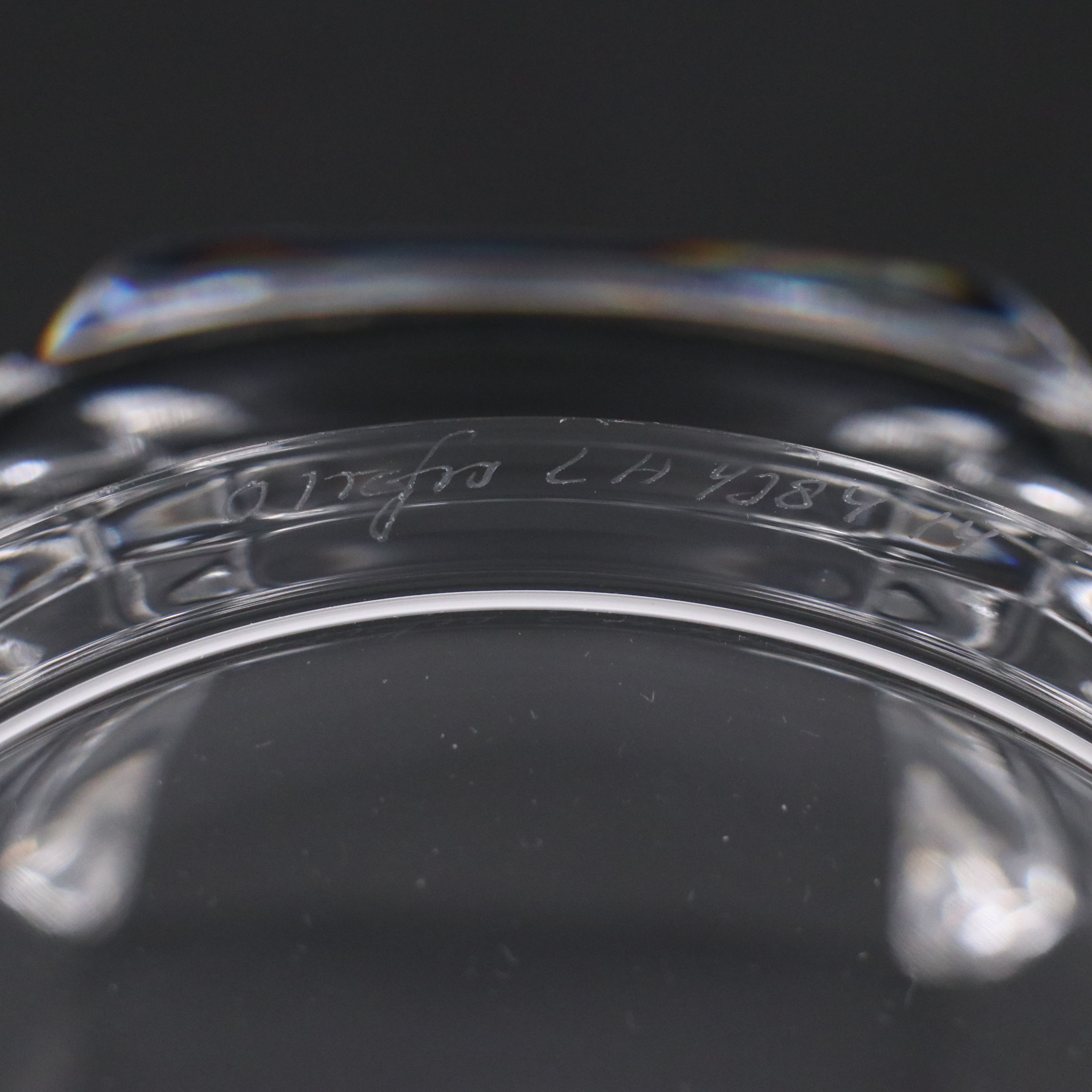 Orrefors "Corona" Crystal Decorative Bowl