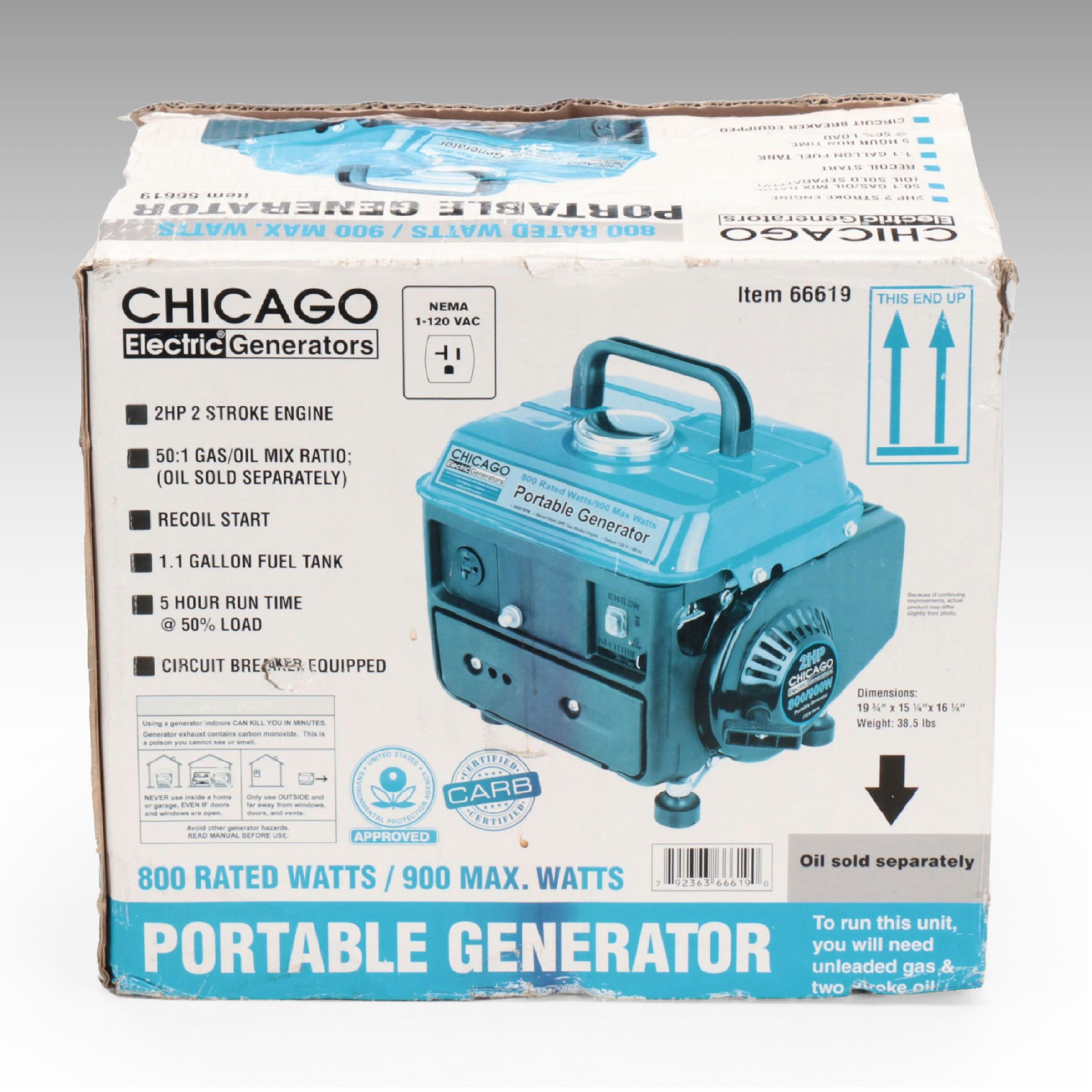 Chicago Portable Electric Generator