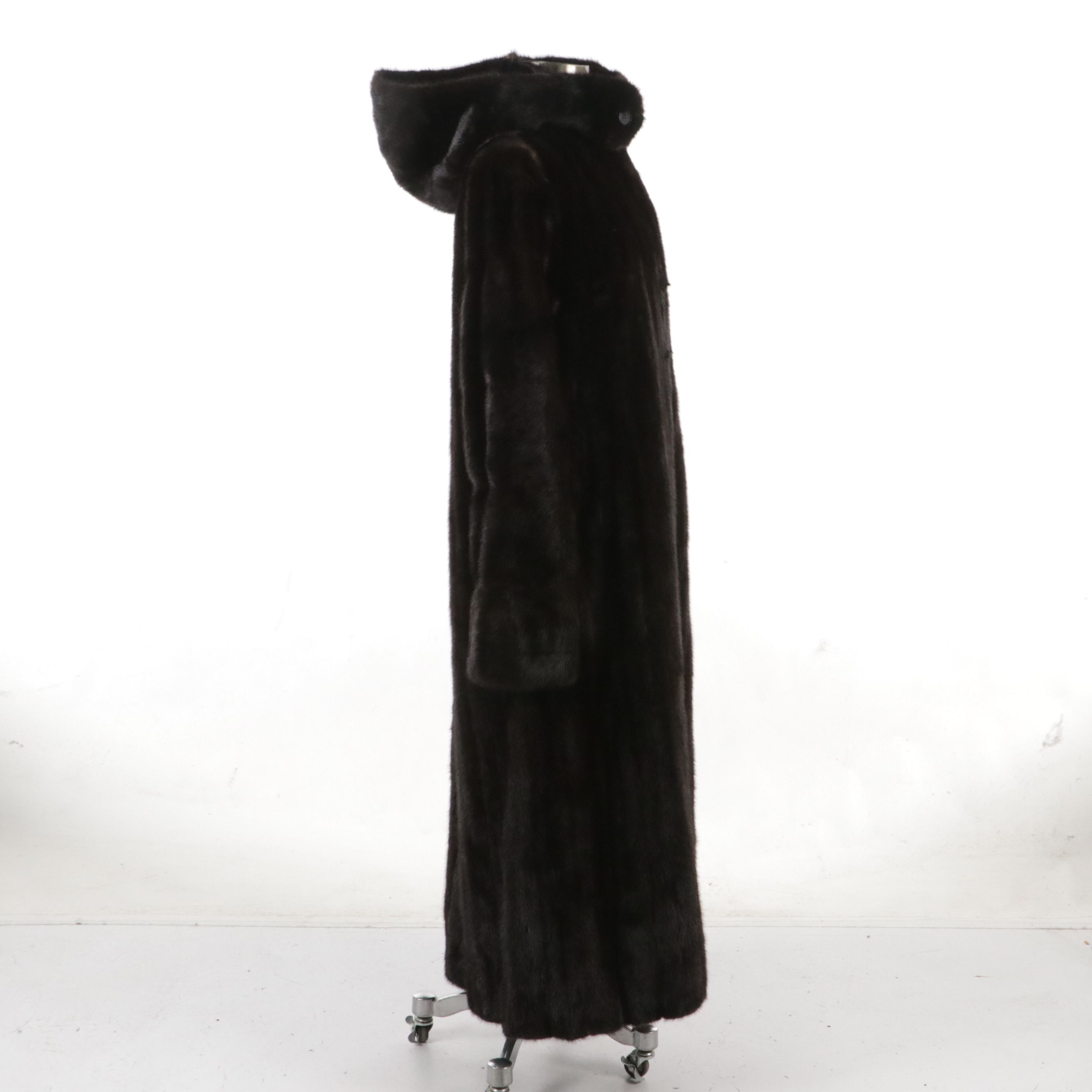 Mink Fur Full-Length Hooded Coat from Diutsh Furs