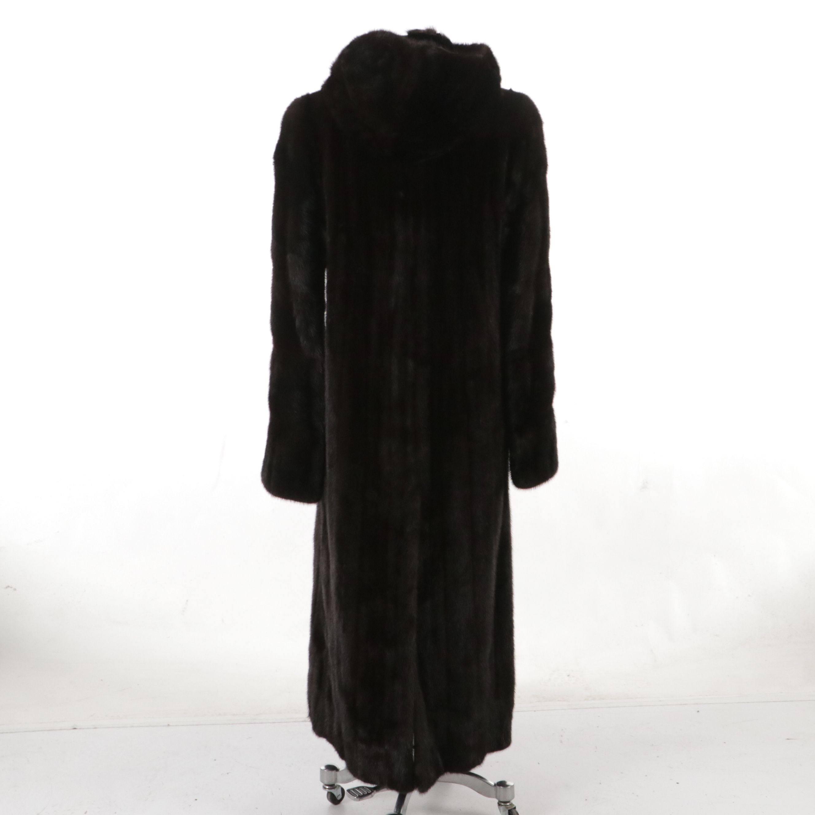Mink Fur Full-Length Hooded Coat from Diutsh Furs