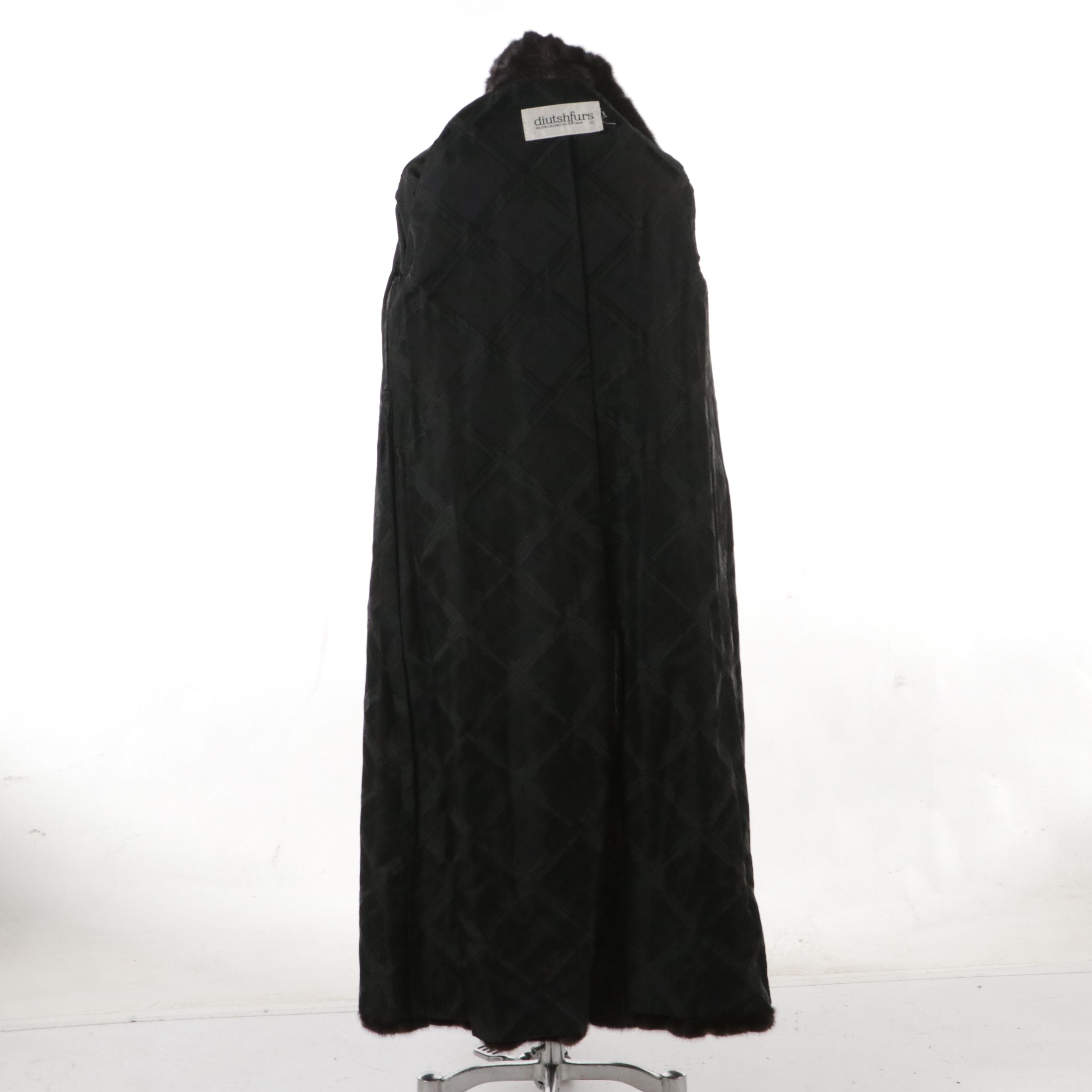 Mink Fur Full-Length Hooded Coat from Diutsh Furs