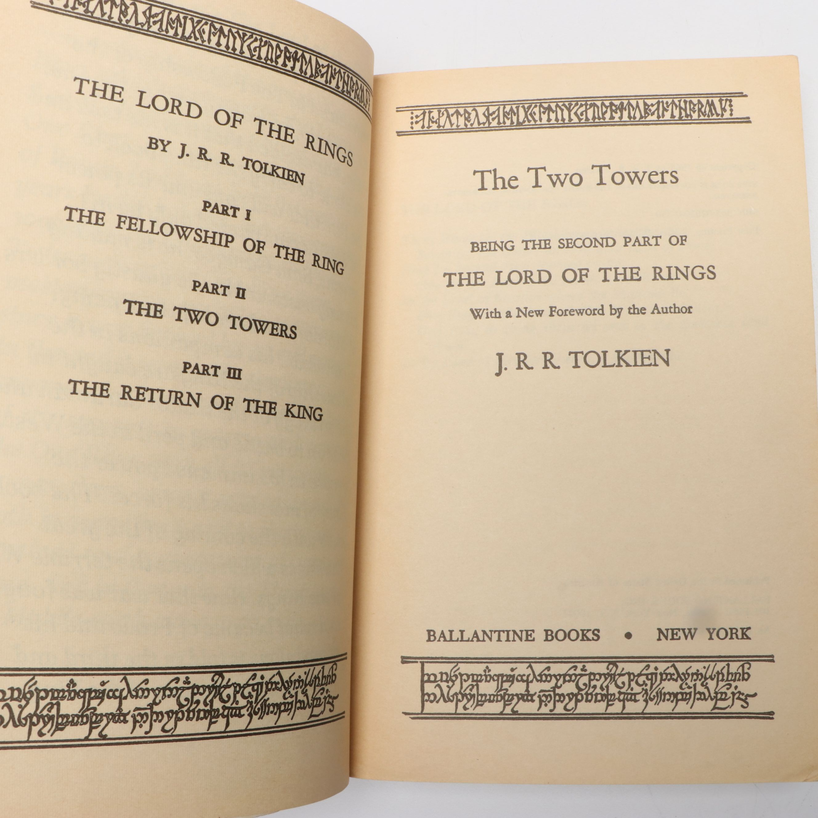 First Special Edition Printing "The Lord of the Rings" Box Set, 1970