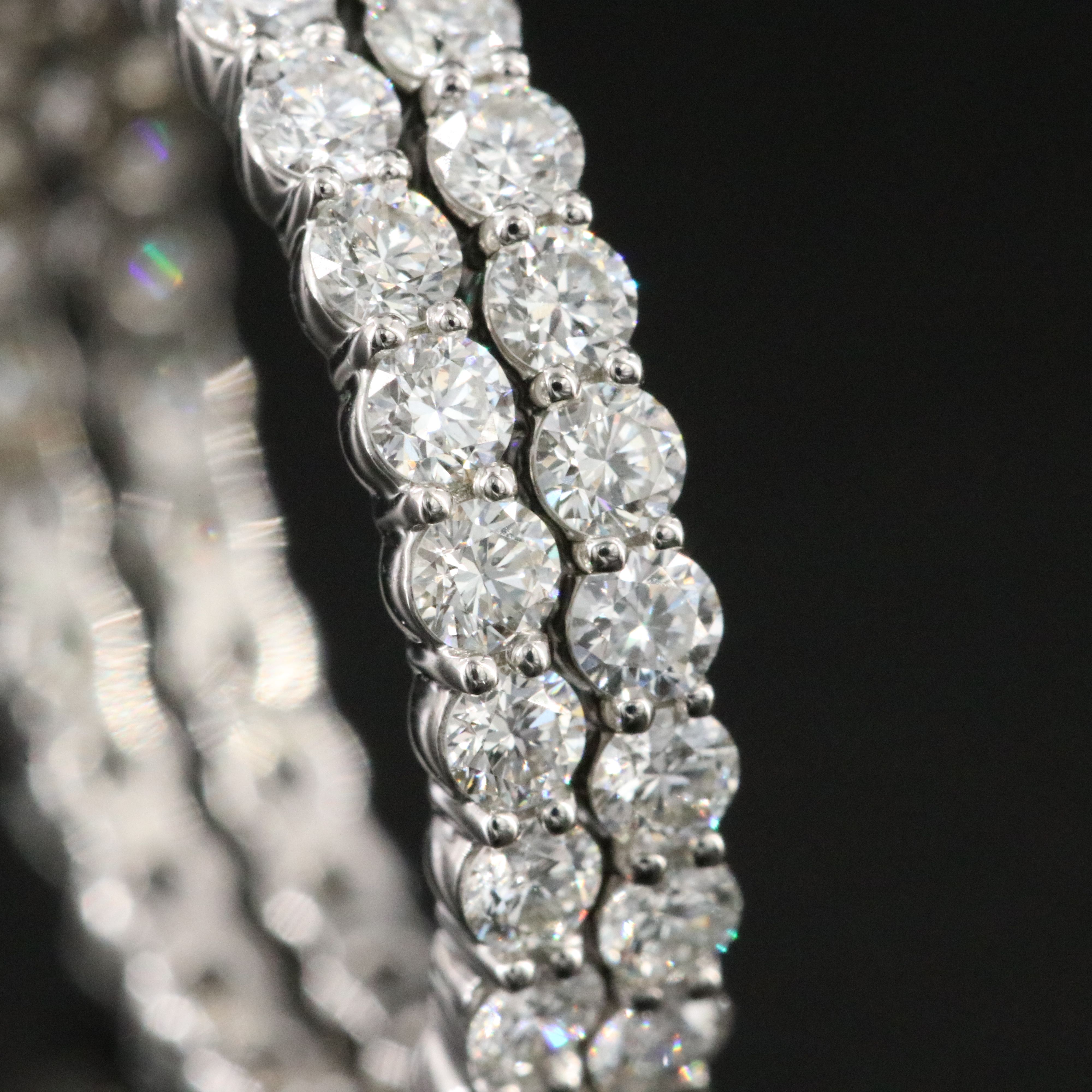 Platinum 1.92 CTW Diamond Eternity Stacking Bands