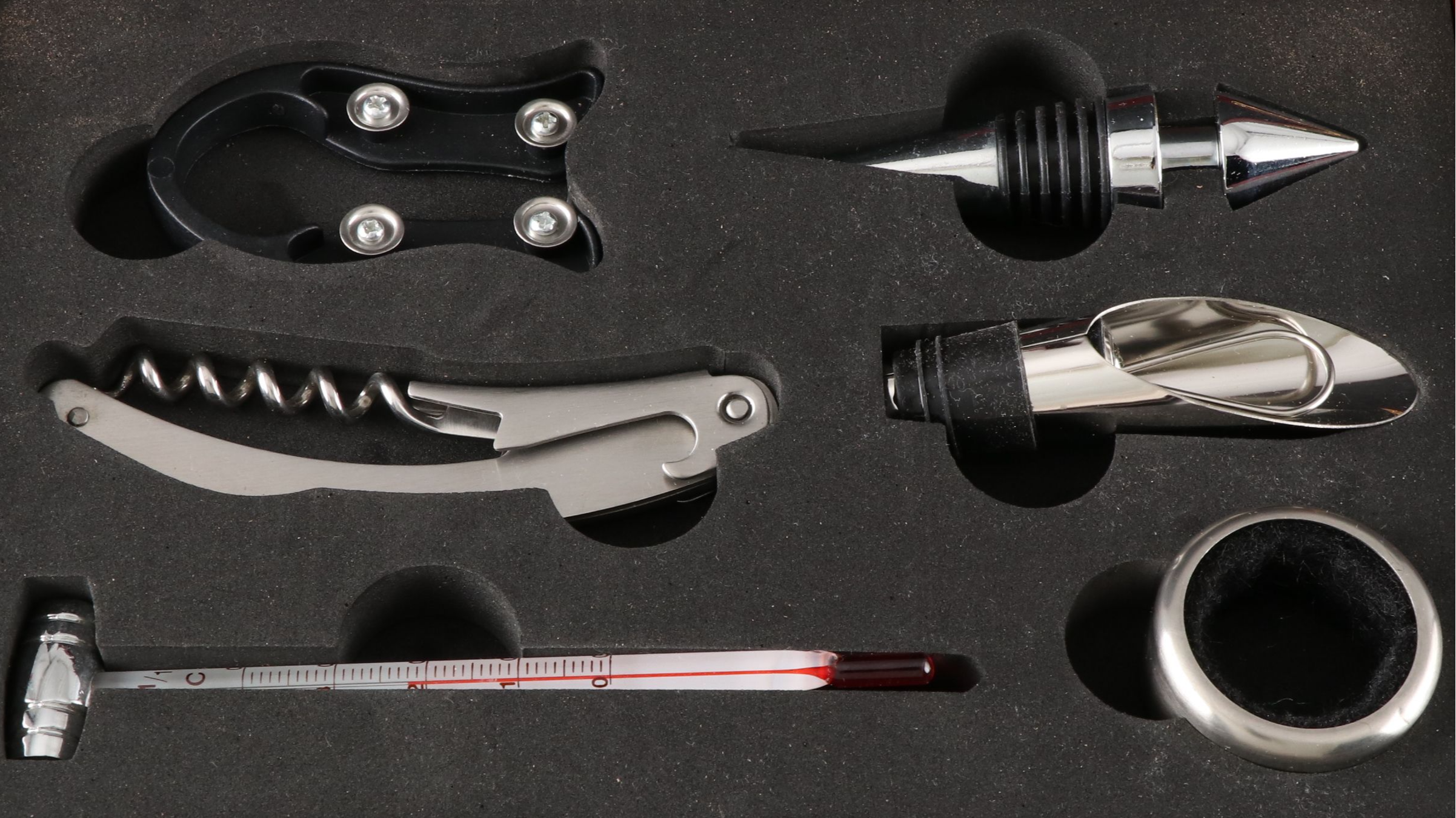 Wine Glasses with Wine Bottle Opener Set