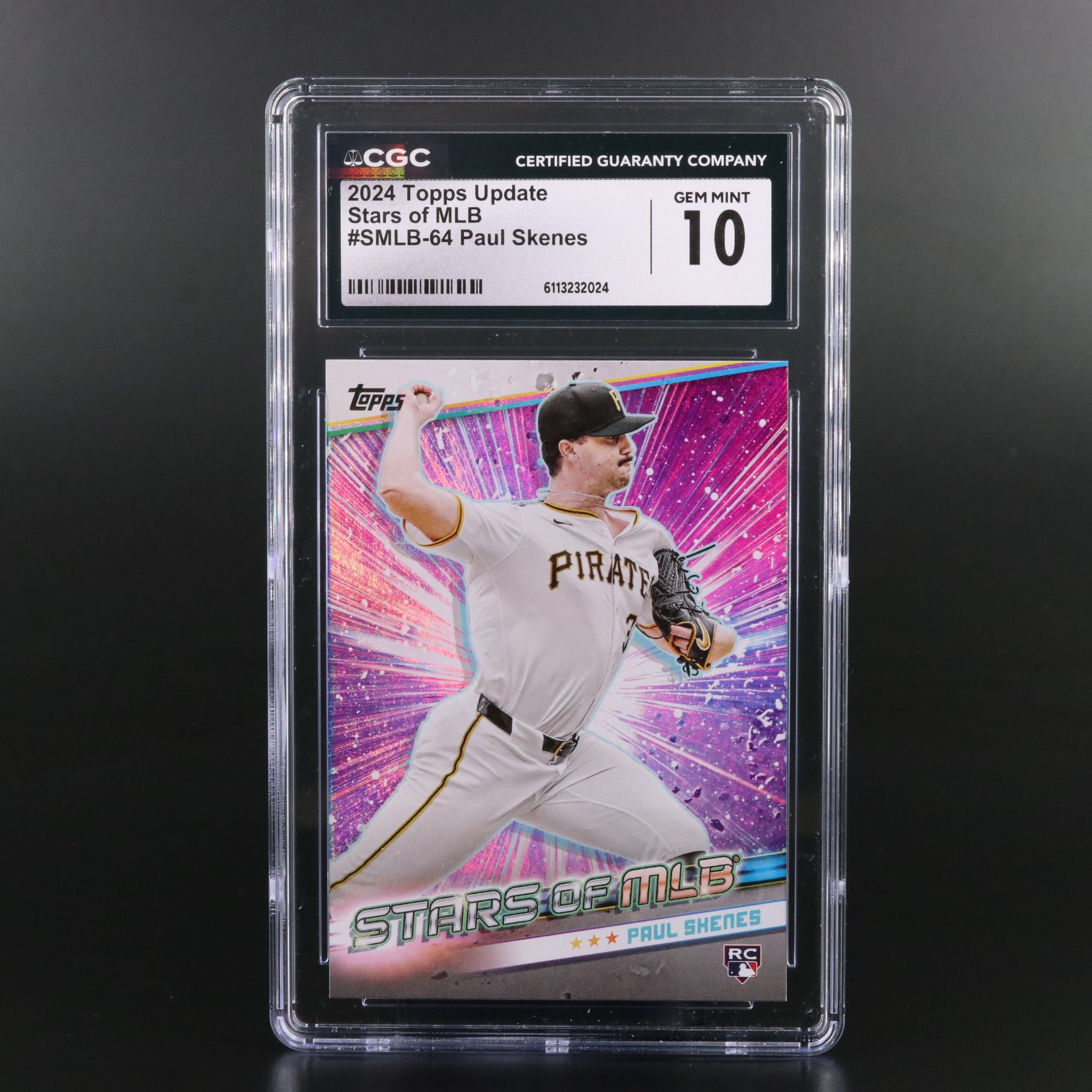 2024 Topps Update Paul Skenes Stars of MLB Rookie Card Graded CGC 10