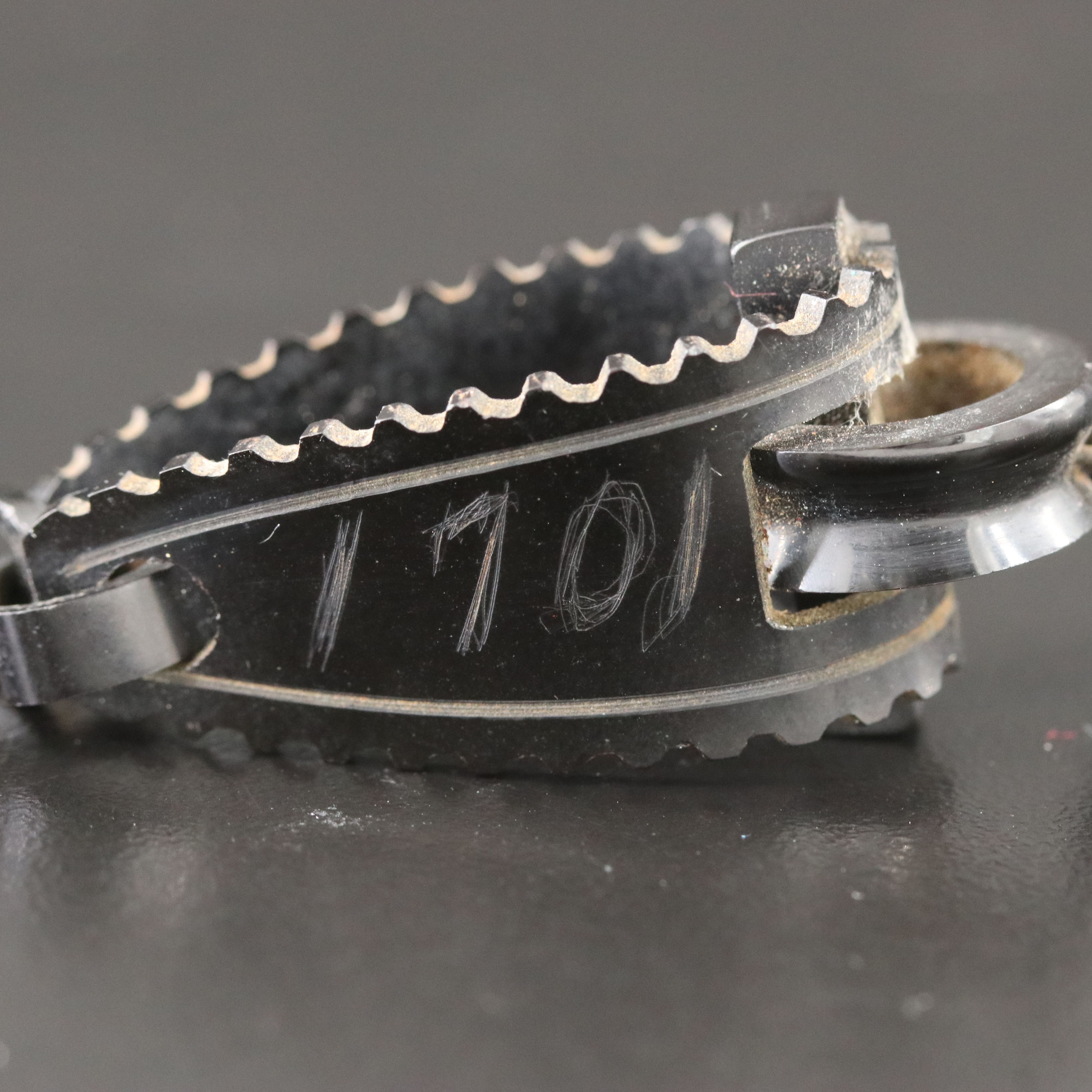 Victorian Carved Vulcanite and French Jet Earrings