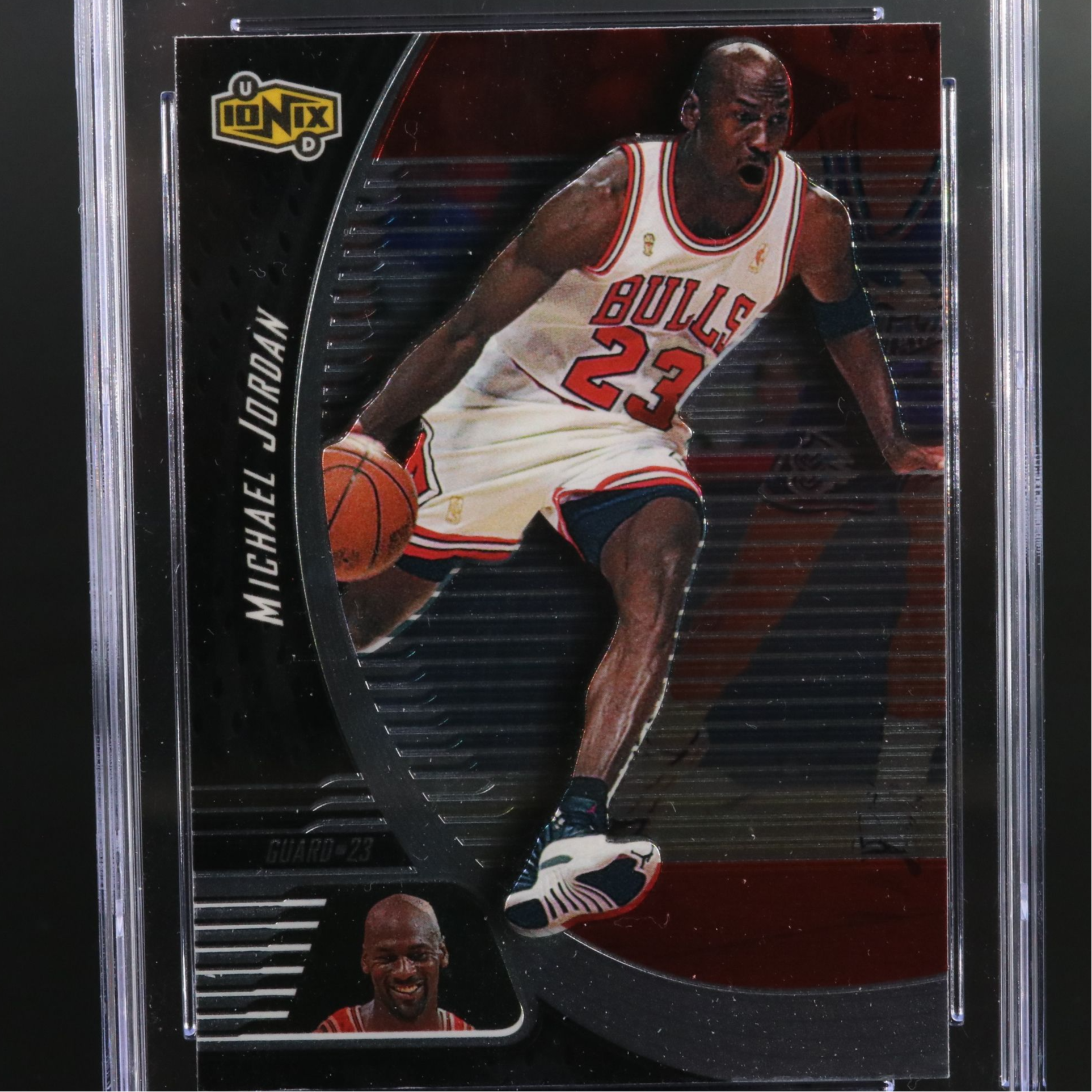 1998-99 Upper Deck Ionix Michael Jordan Chicago Bulls Card Graded CSG 9