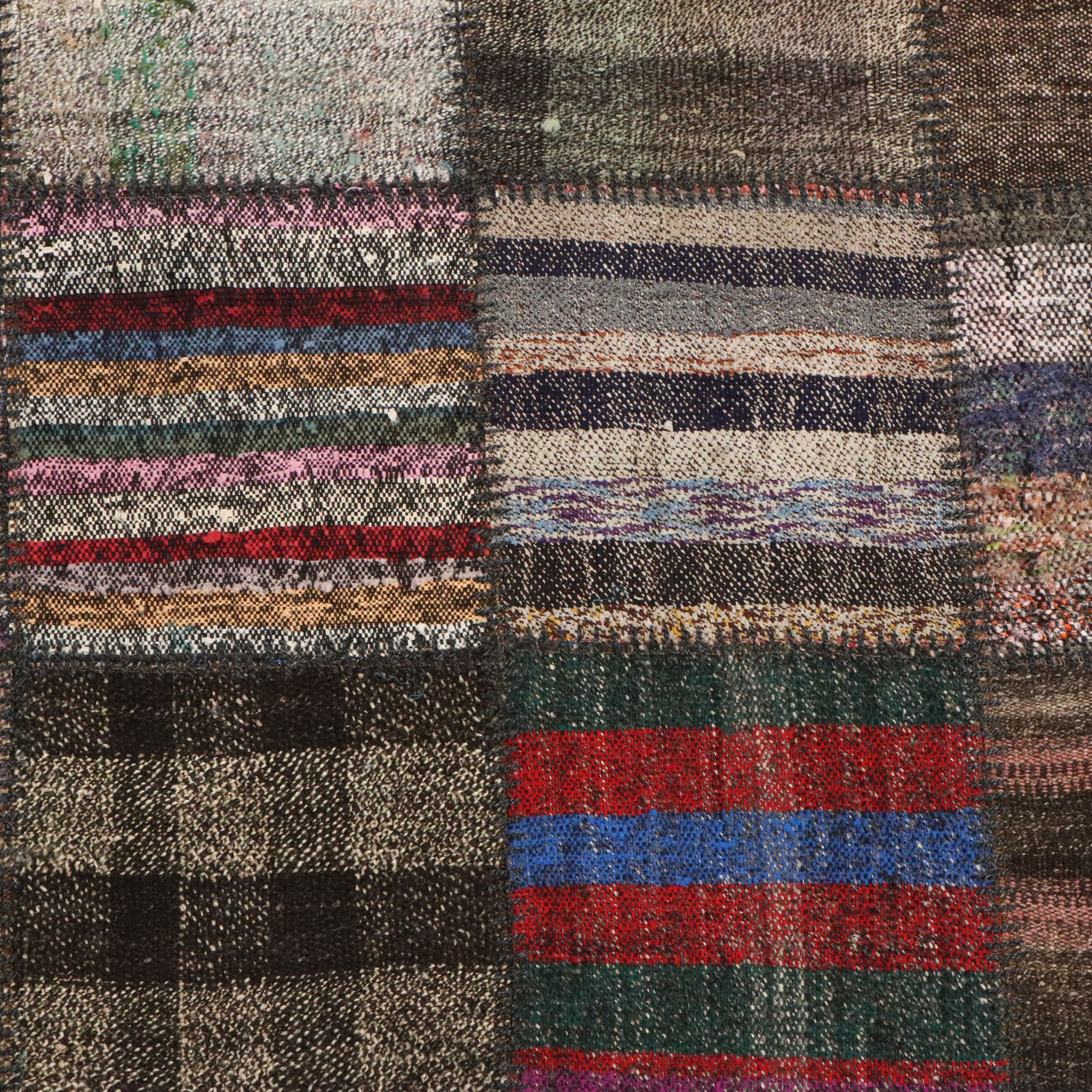 8'10 x 11'8 Mixed Process Turkish Patchwork Kilim Area Rug