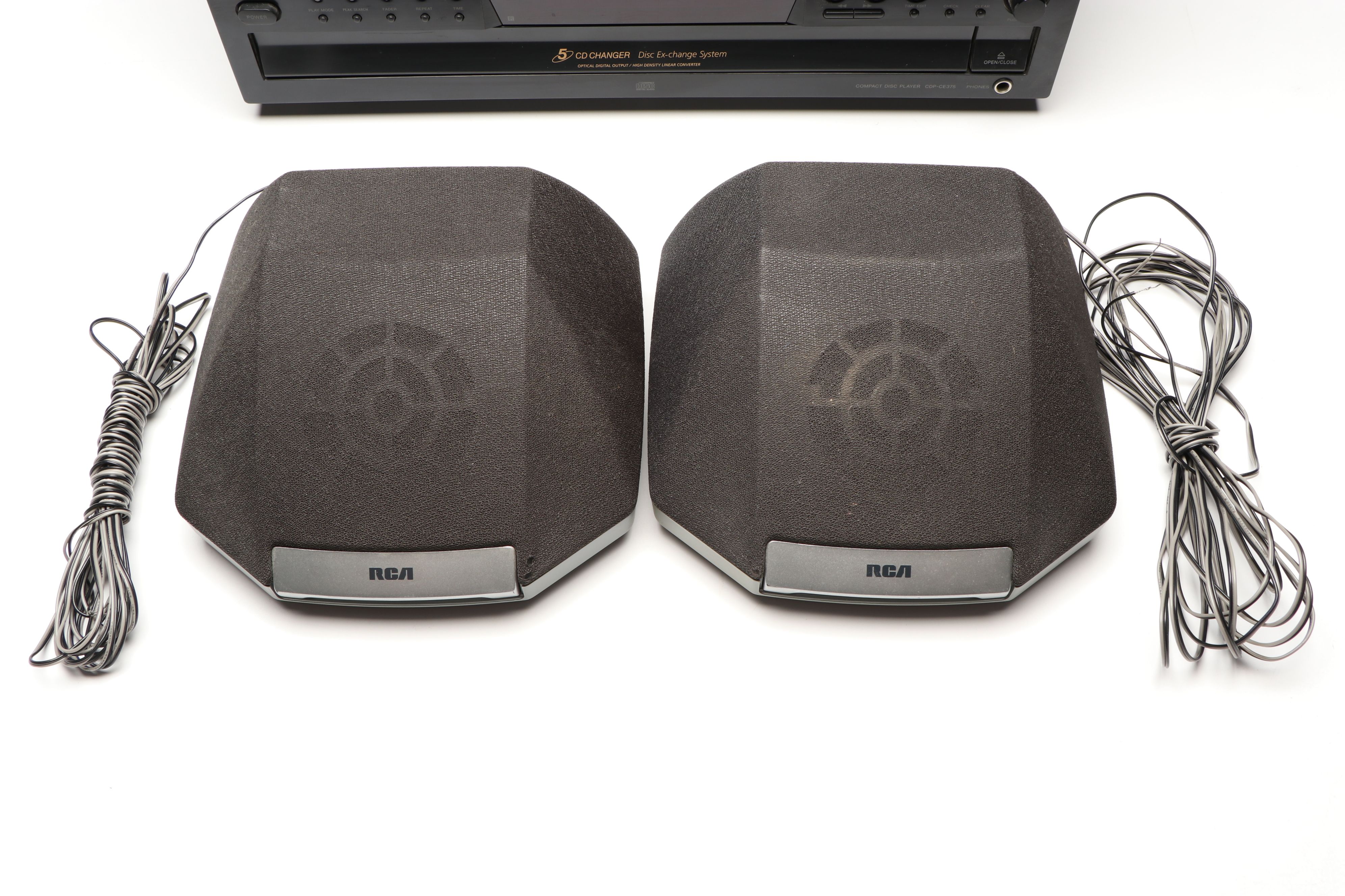 Sony 5 CD Changer and Sony A/V Control Center with RCA Speakers