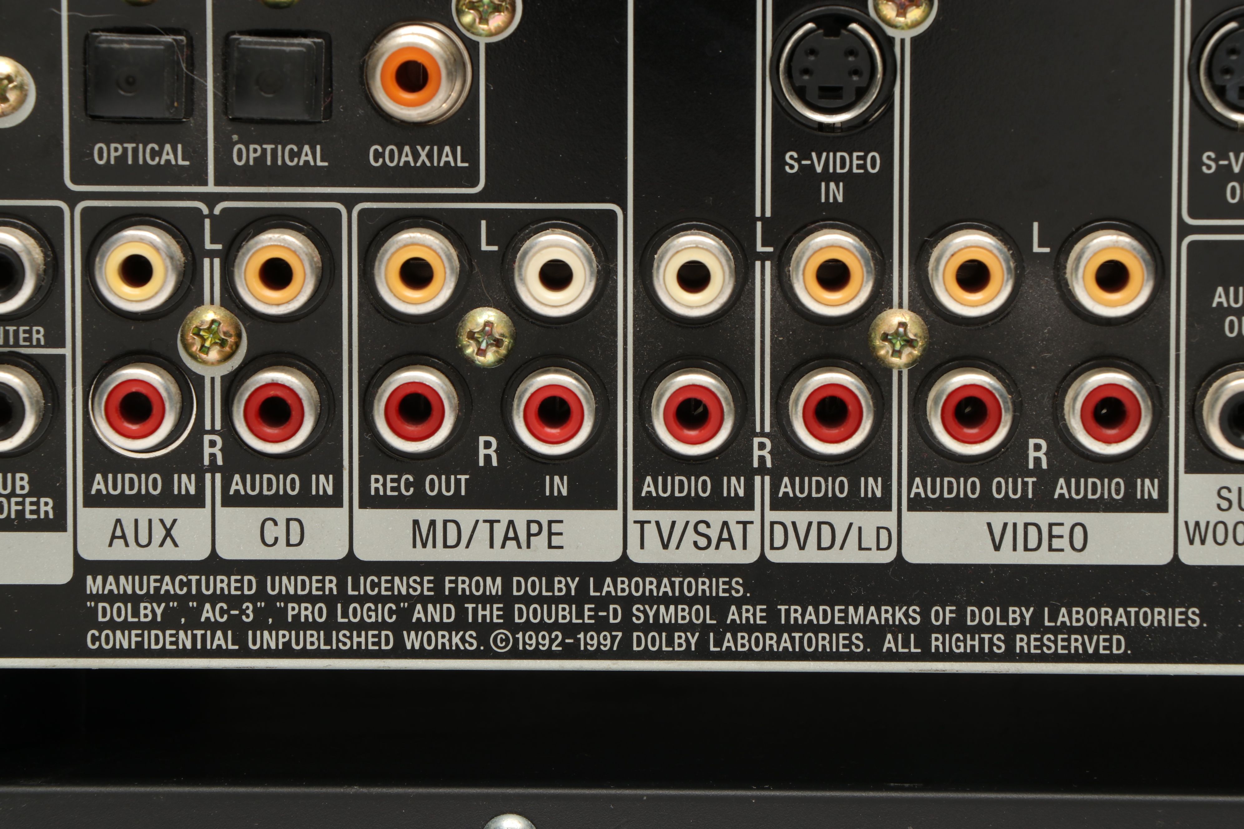 Sony 5 CD Changer and Sony A/V Control Center with RCA Speakers