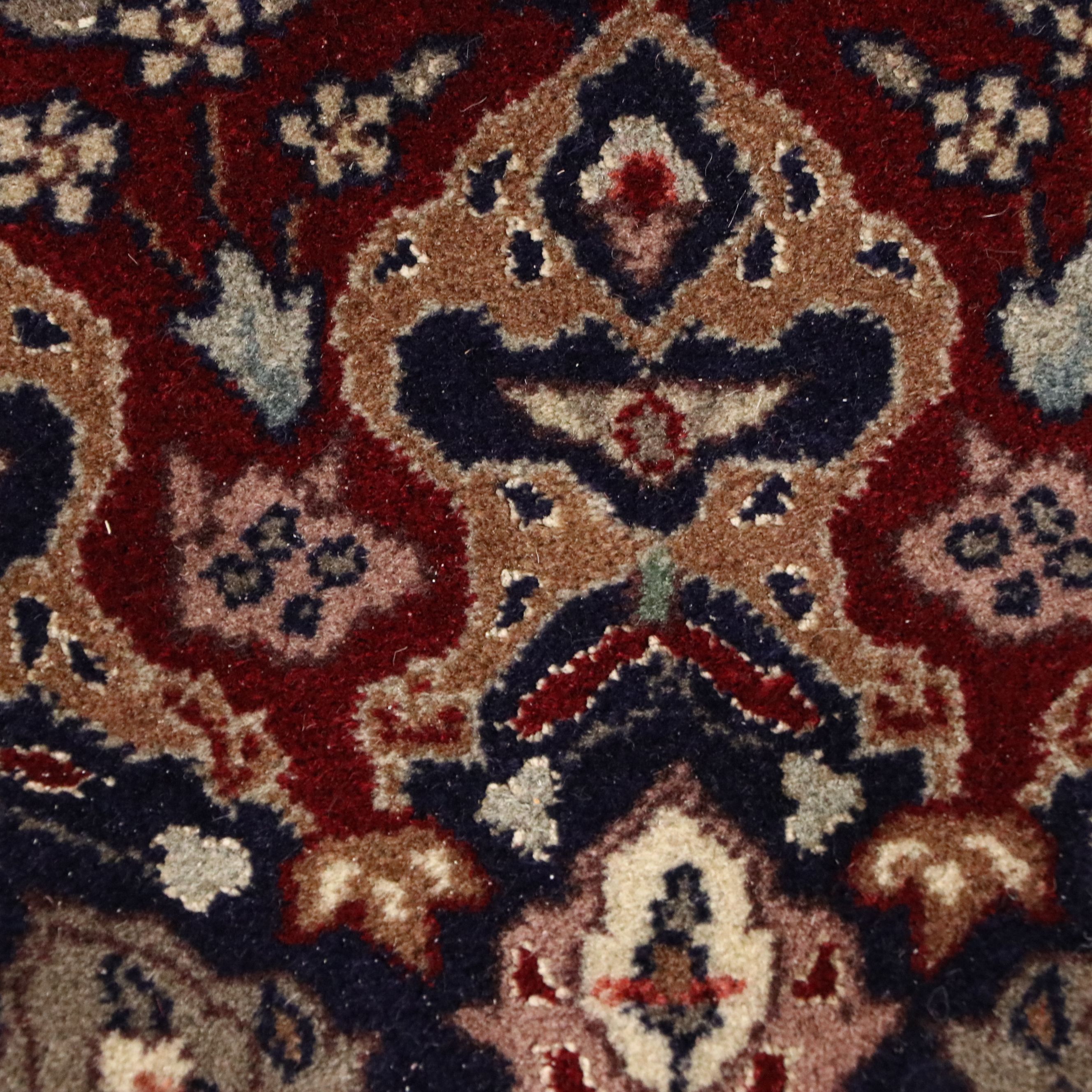 5'10 x 9' Hand-Knotted Persian Kashan Area Rug