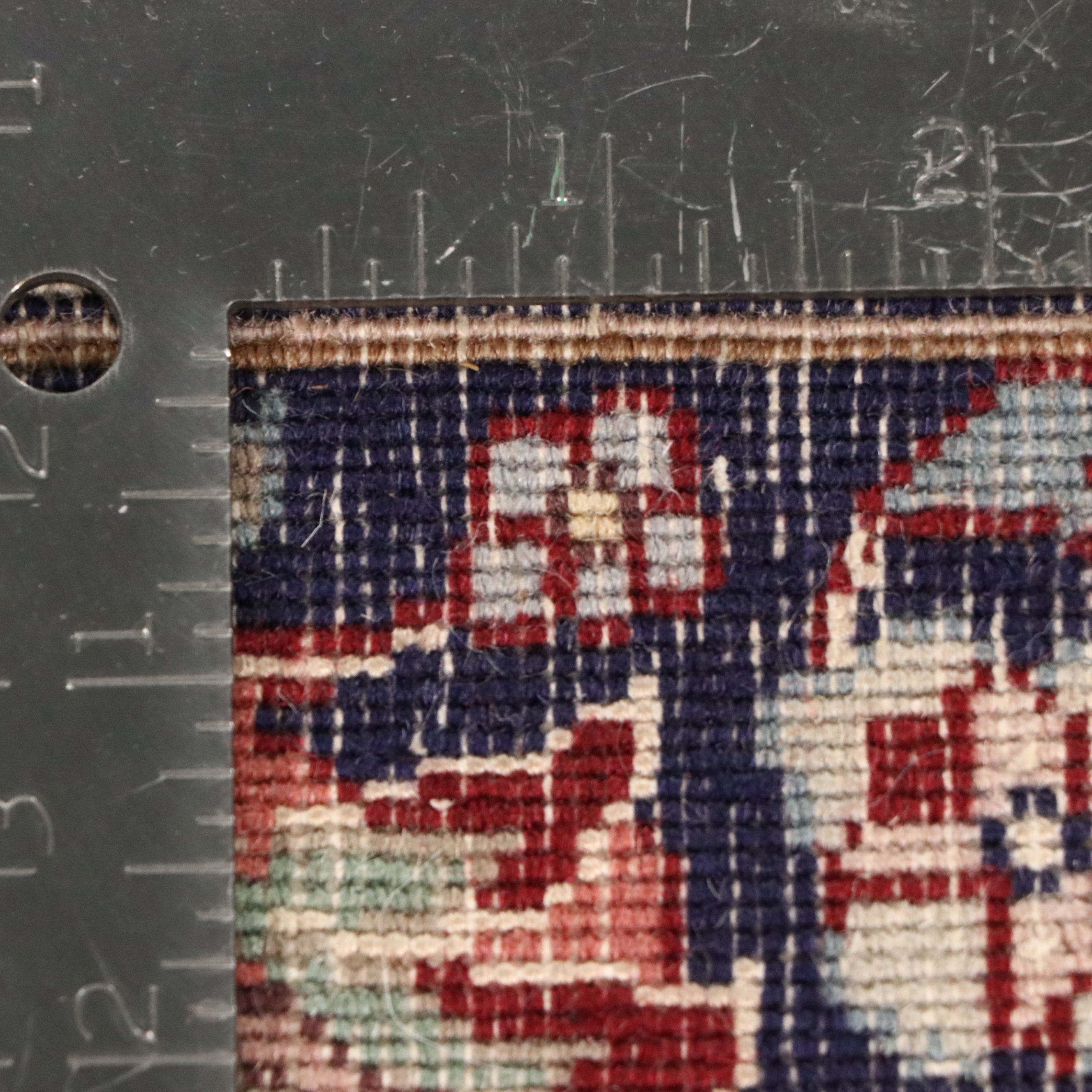 5'10 x 9' Hand-Knotted Persian Kashan Area Rug