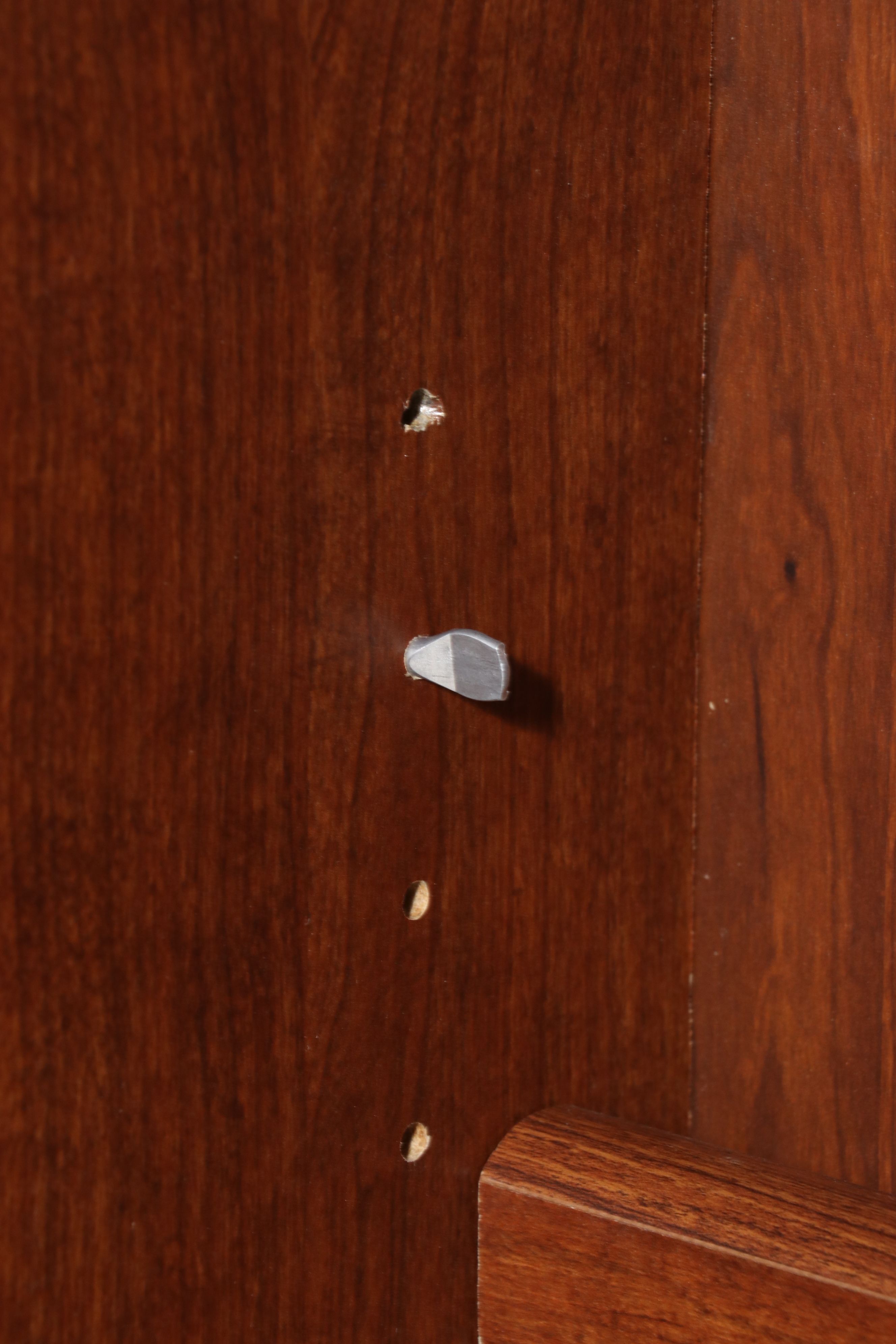 Pair of Contemporary Wood-Grain Laminate Bookcases, 21st Century