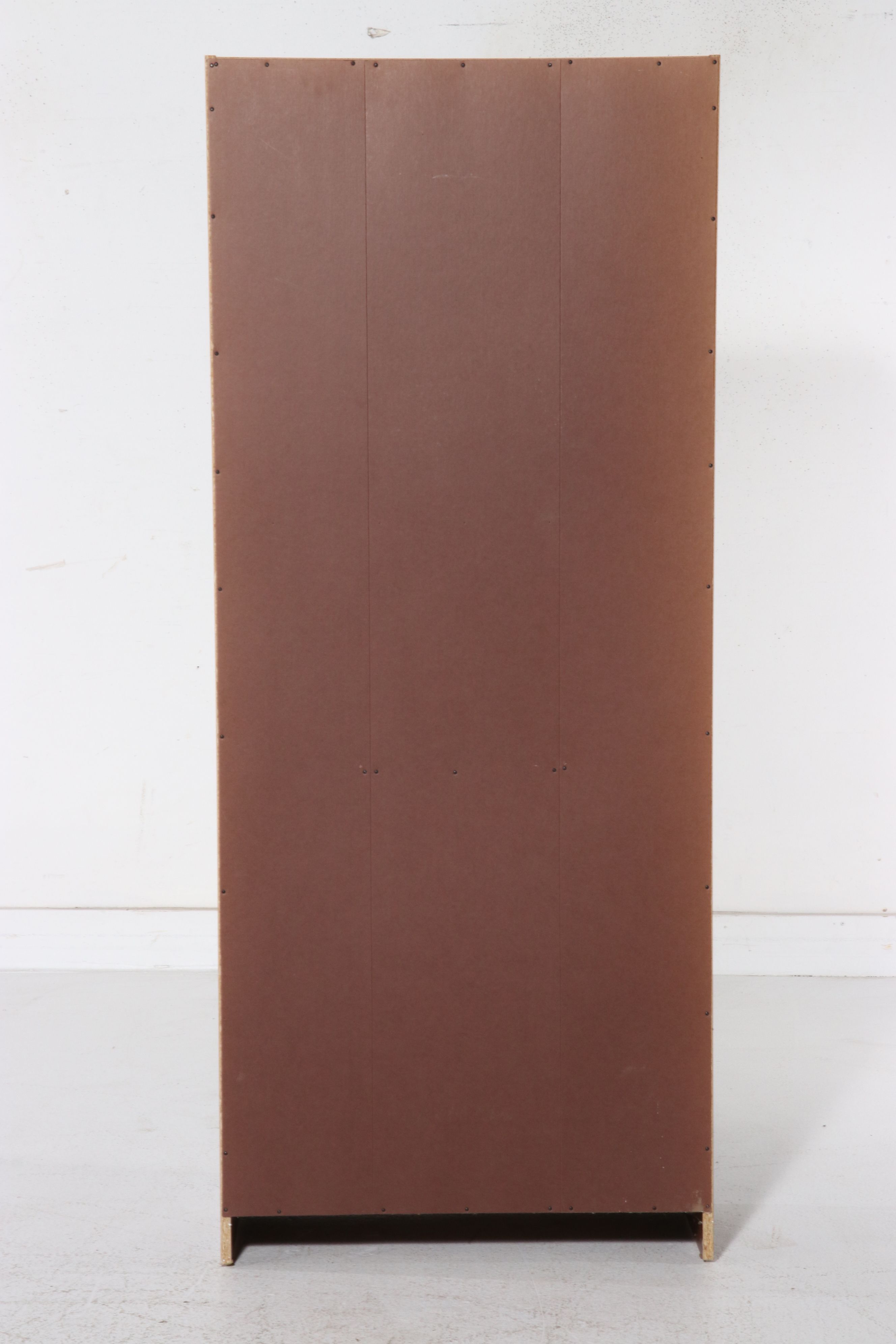 Pair of Contemporary Wood-Grain Laminate Bookcases, 21st Century