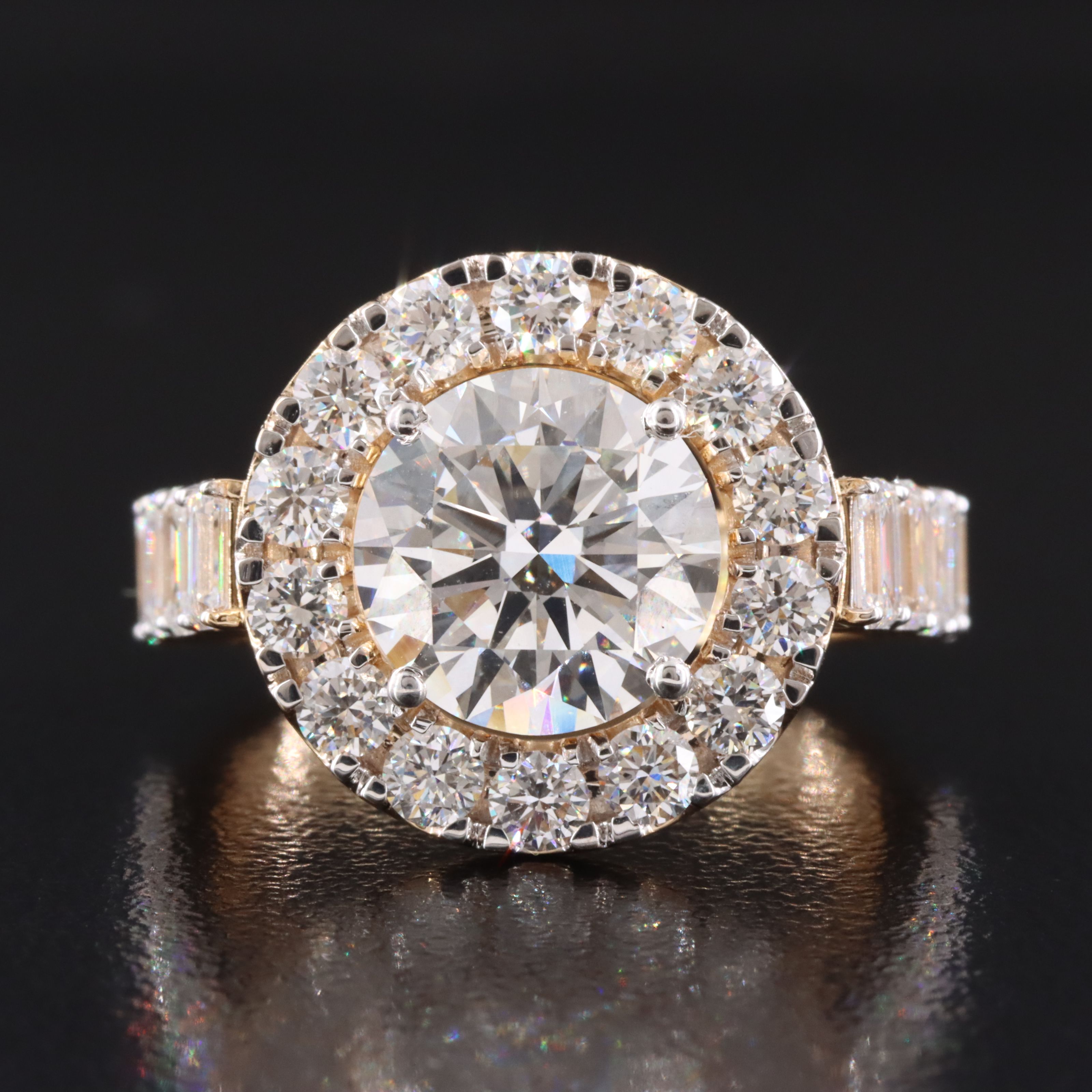 18K 4.85 CTW Lab Grown Diamond Ring with IGI Report