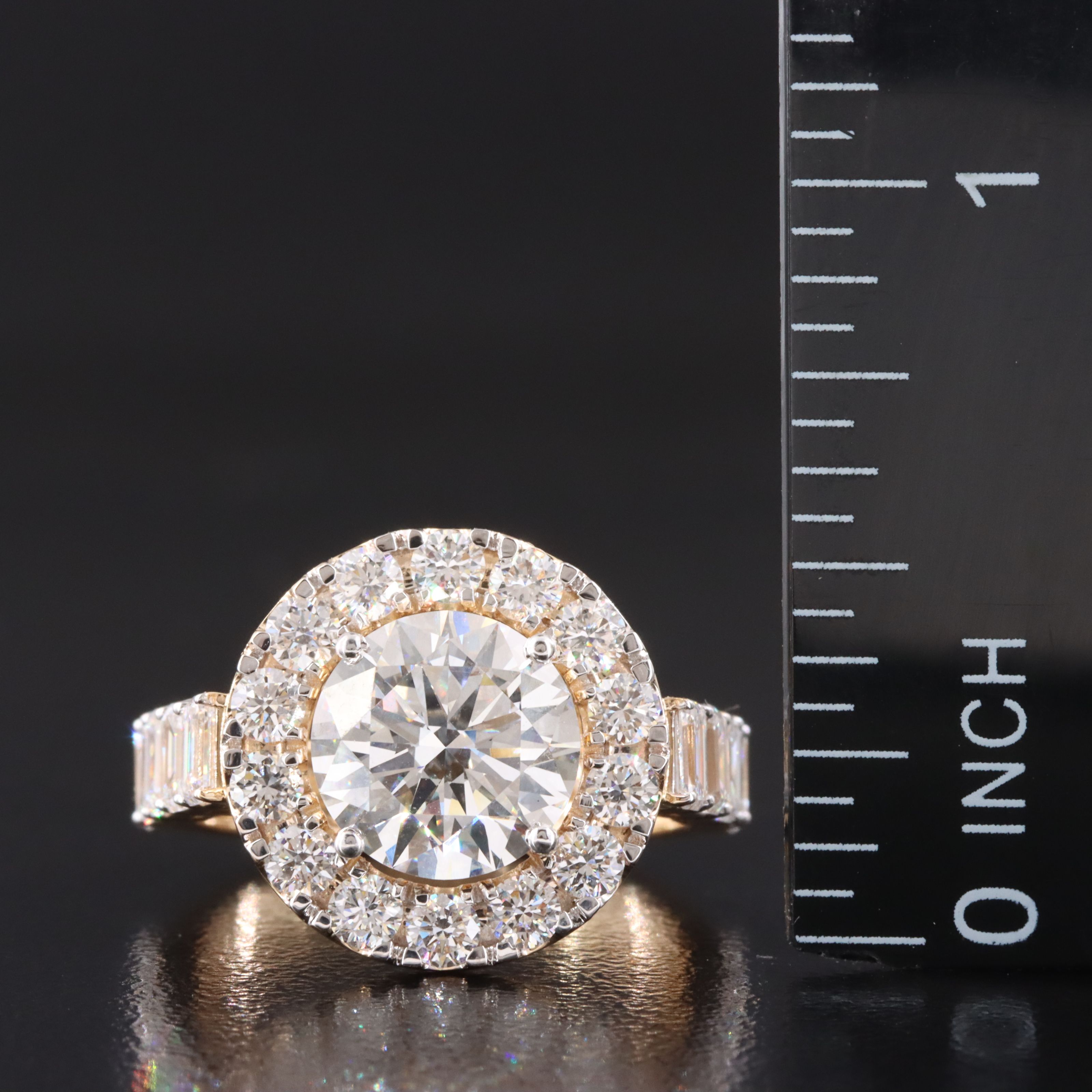 18K 4.85 CTW Lab Grown Diamond Ring with IGI Report