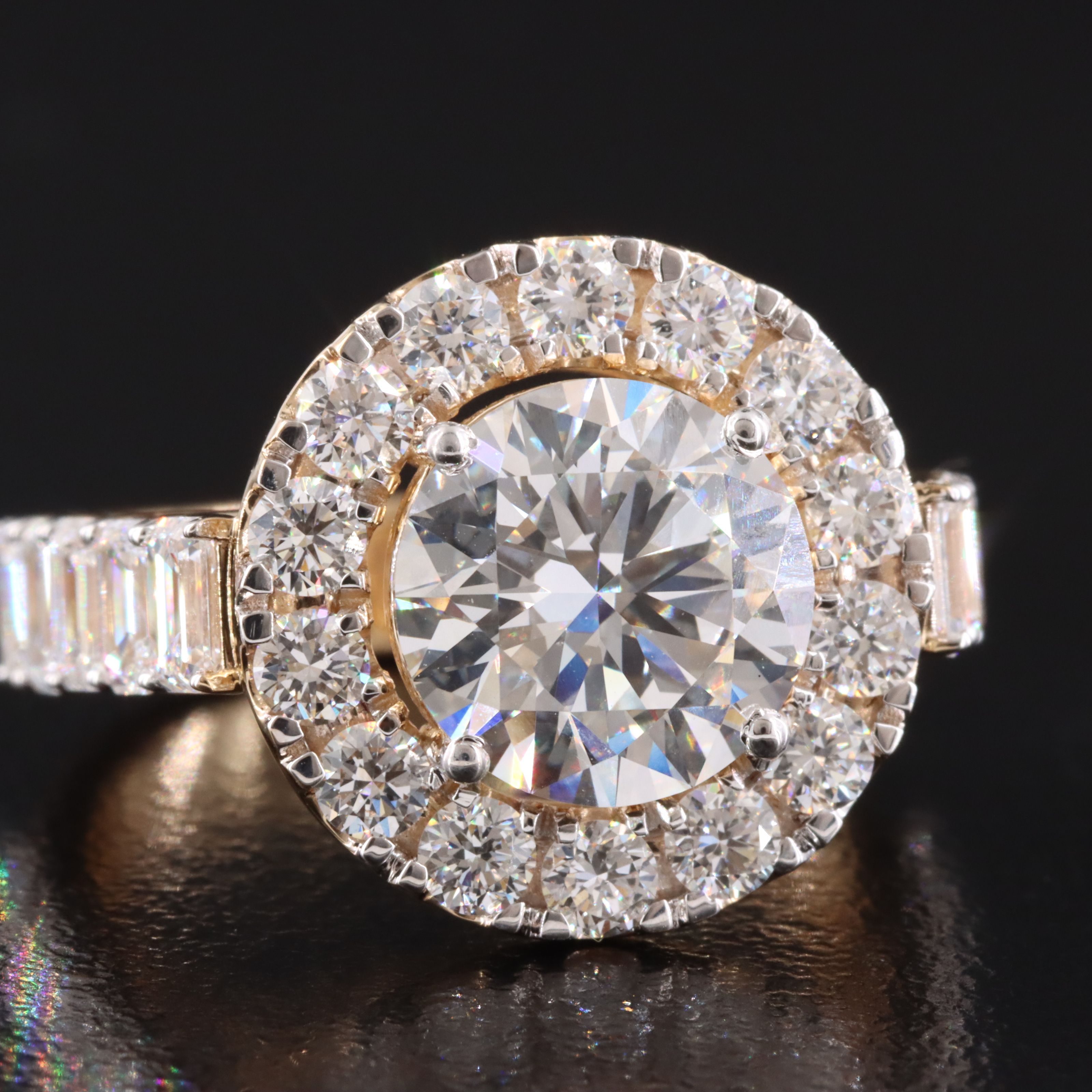 18K 4.85 CTW Lab Grown Diamond Ring with IGI Report