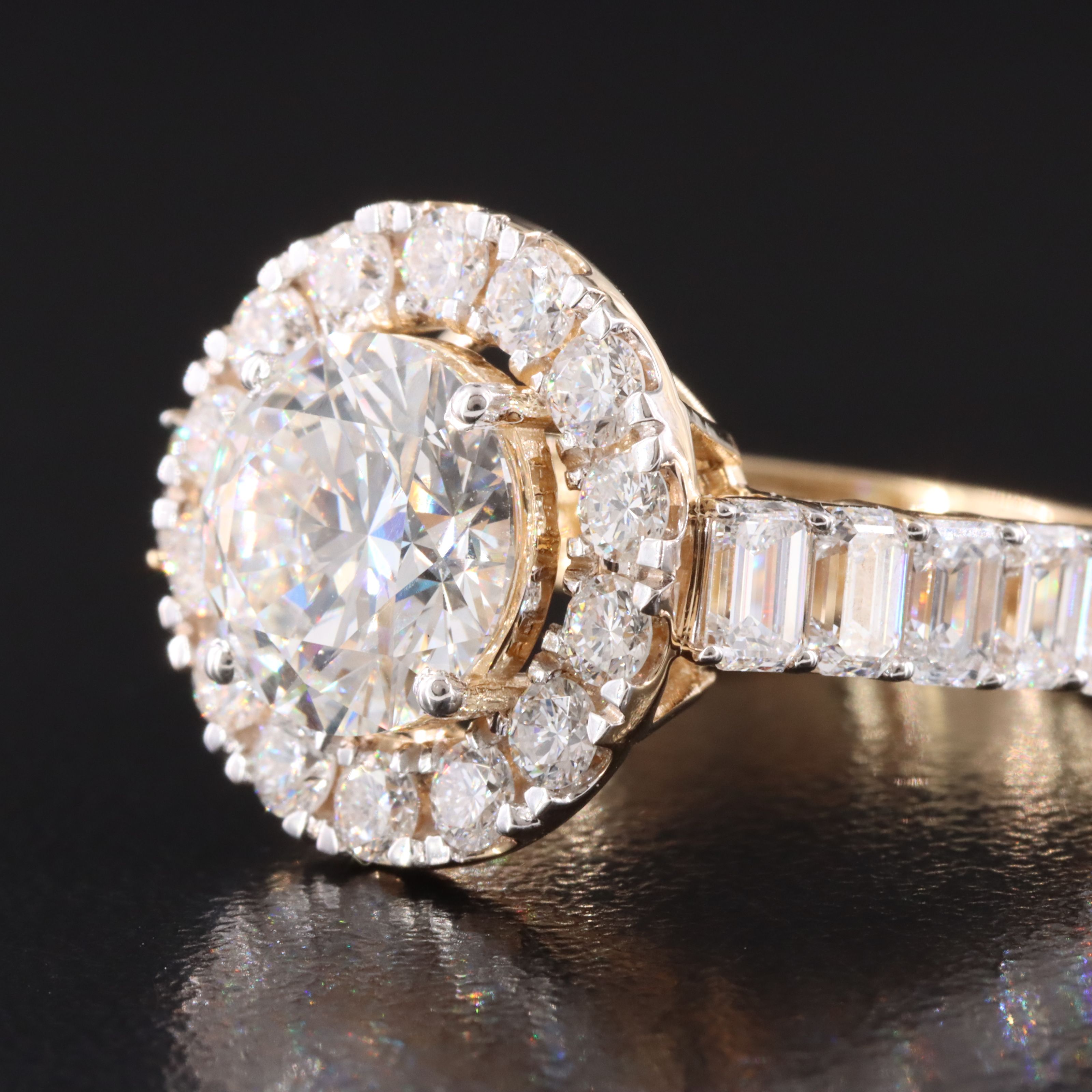 18K 4.85 CTW Lab Grown Diamond Ring with IGI Report