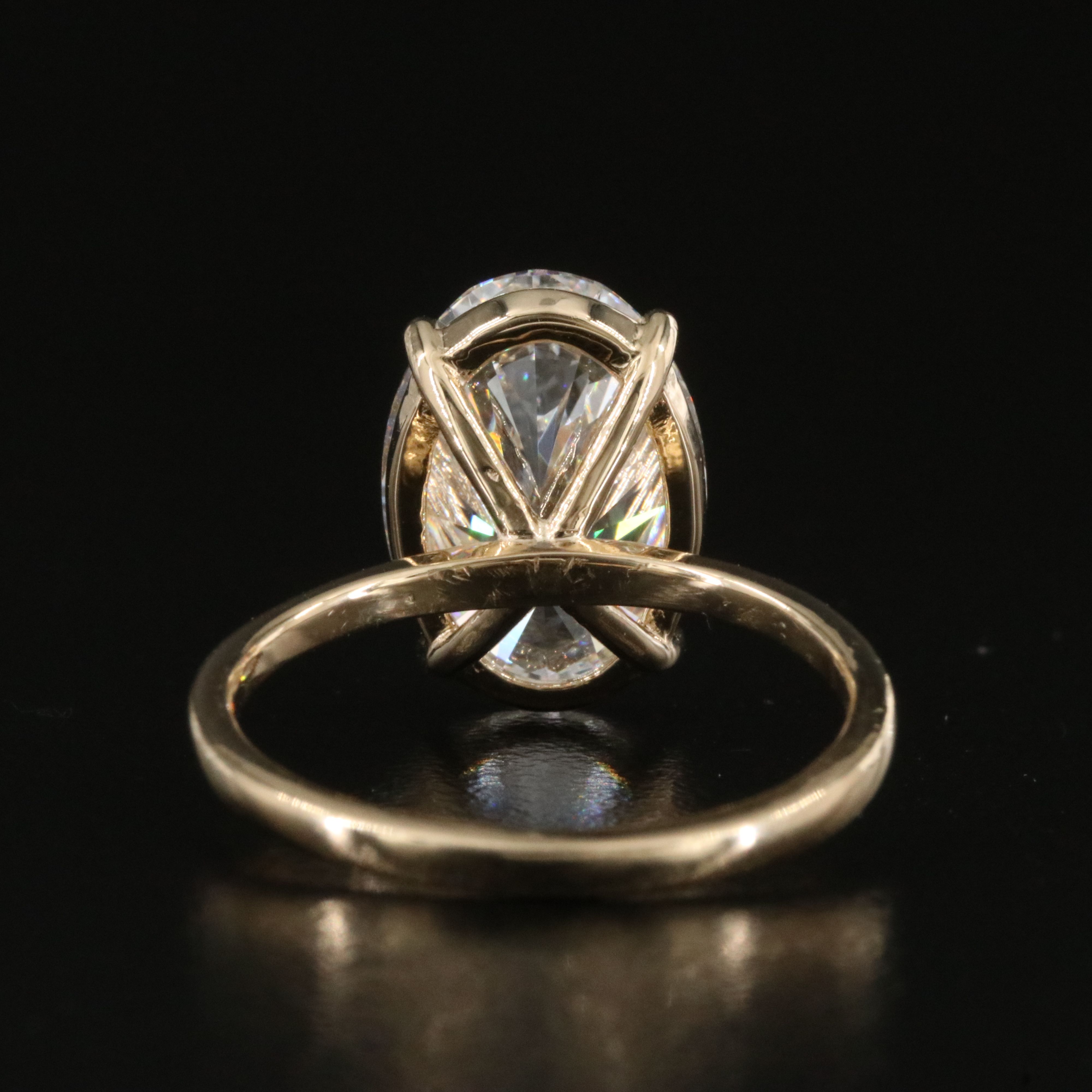 14K 5.01 CT Lab Grown Diamond Solitaire Ring with IGI Report