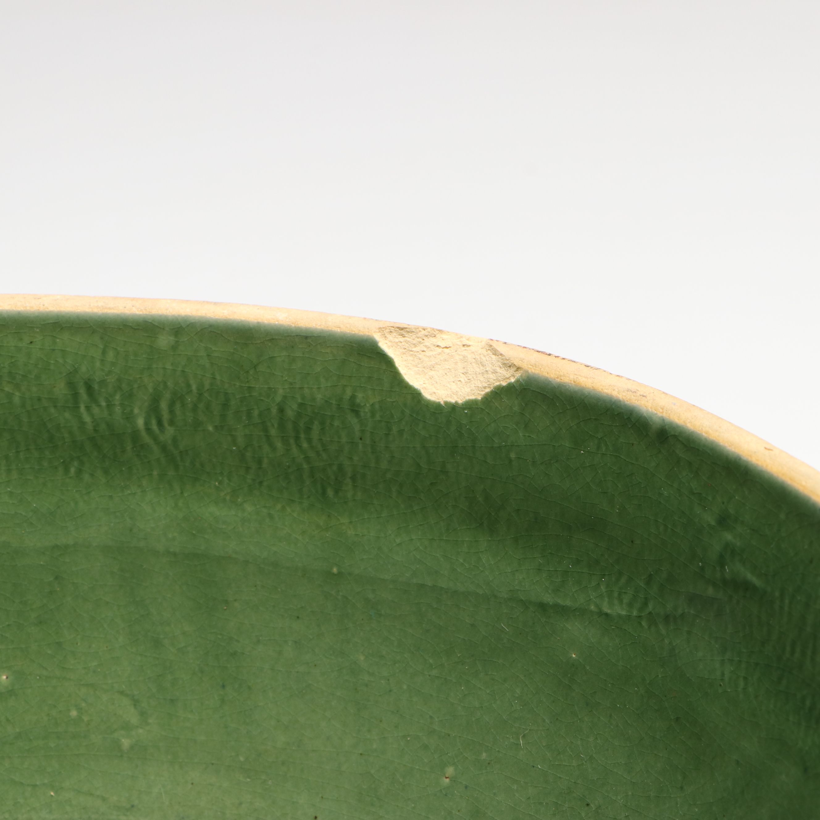 McCoy "Windowpane" with Other Green Stoneware Bowls, Early to Mid-20th C.