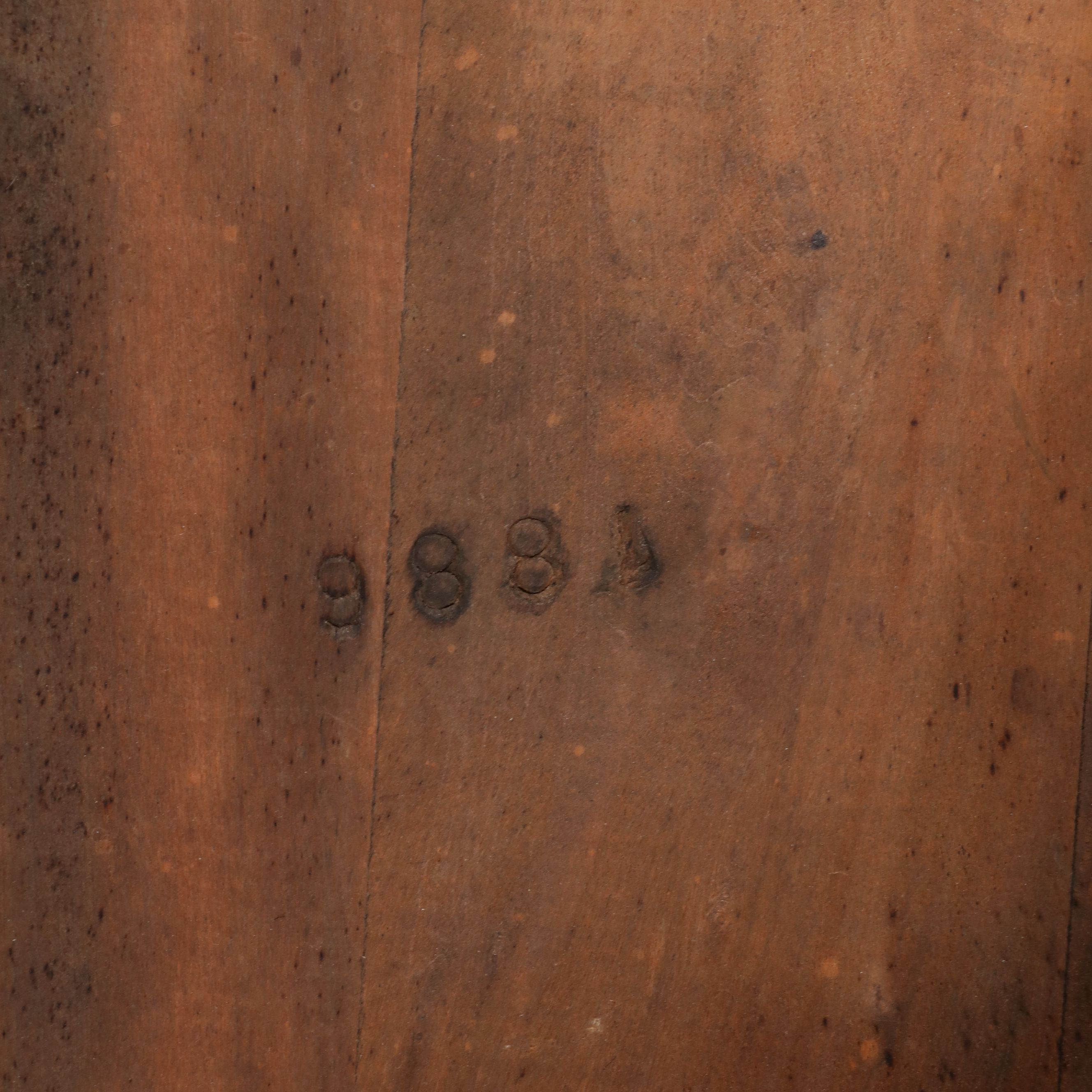 Jacobean Revival Turned Leg Walnut Finish Console Table, 20th Century