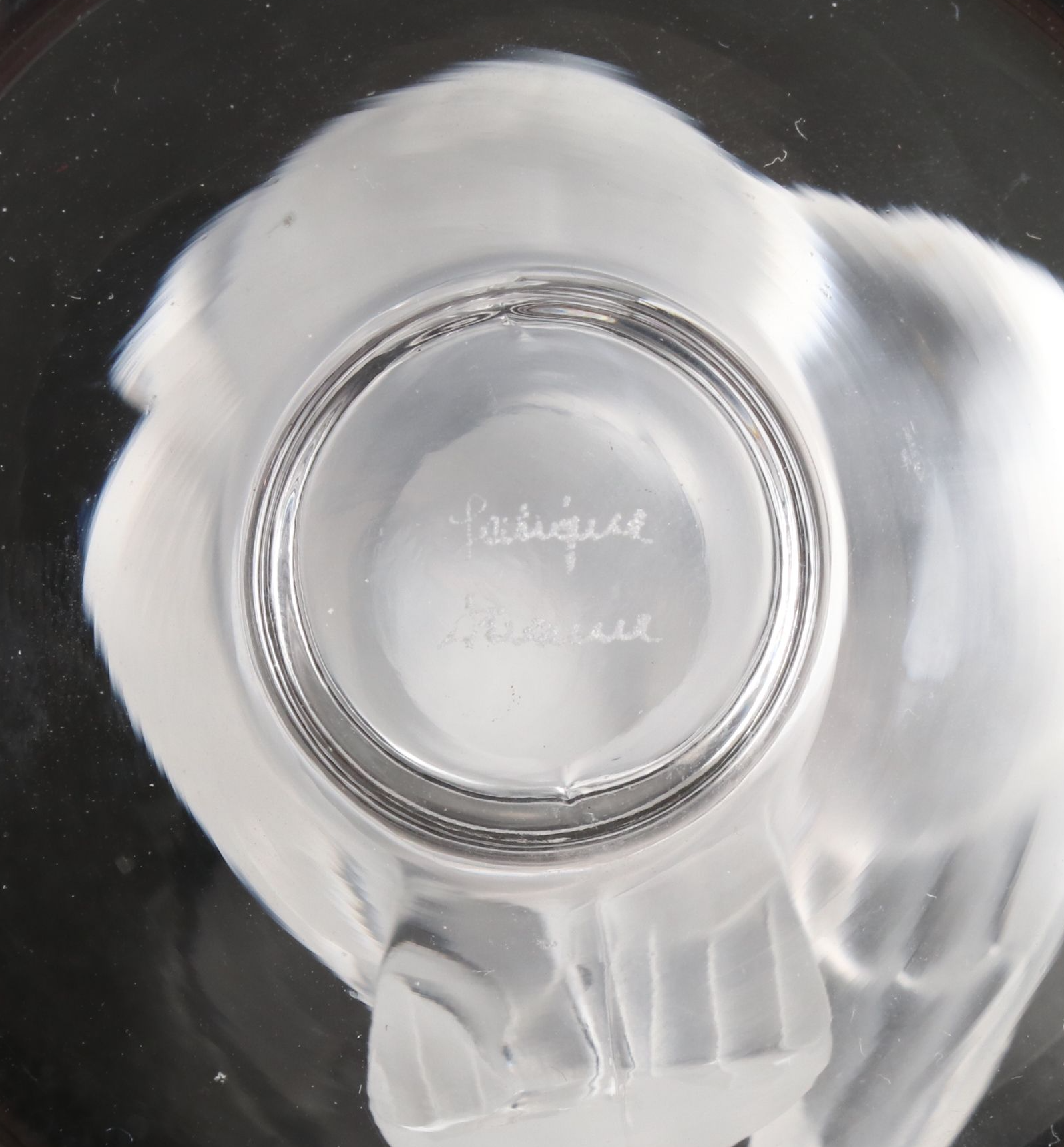 Lalique Crystal Dove Ring Dish and Owl  with Horse Figurine