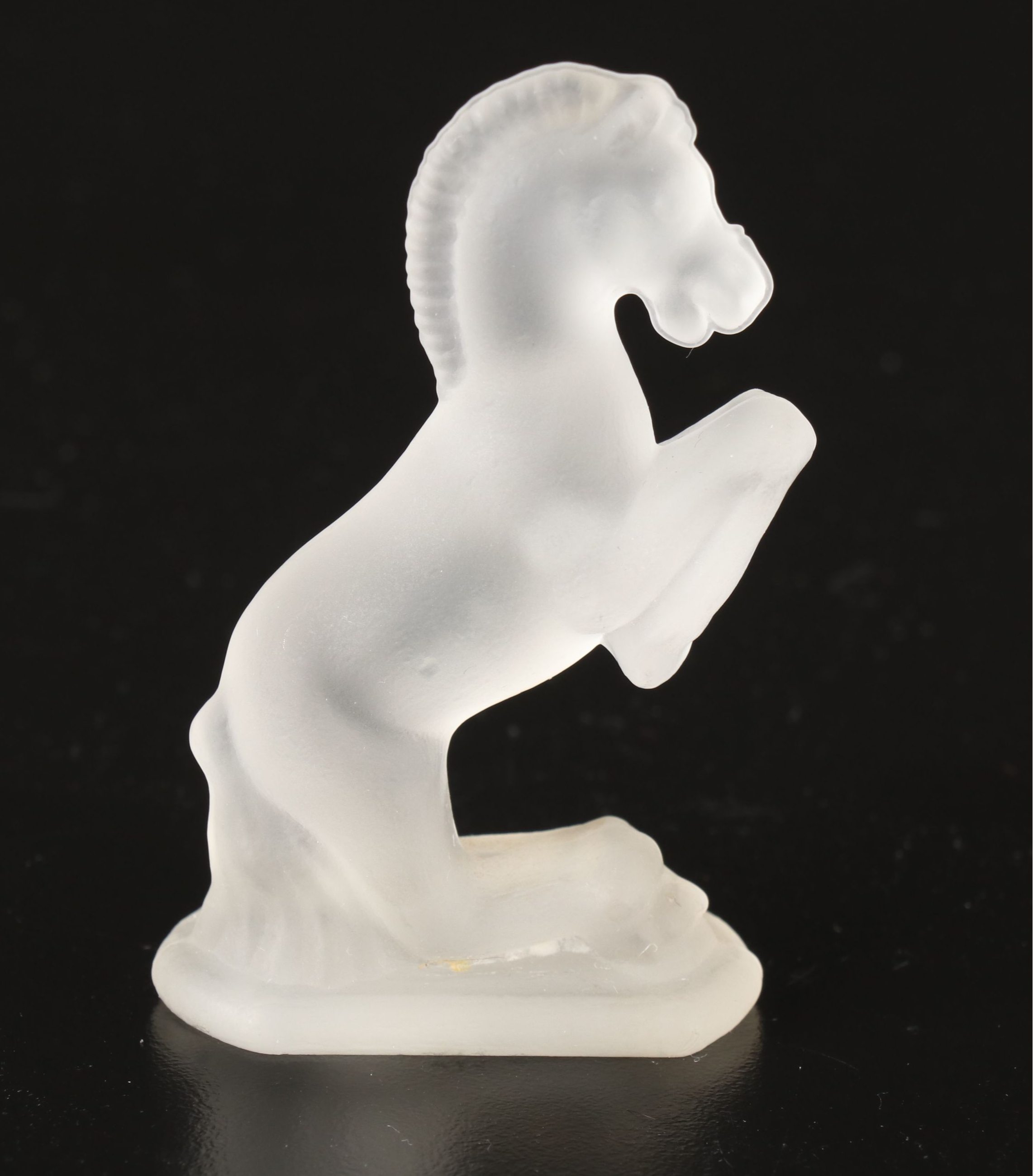 Lalique Crystal Dove Ring Dish and Owl  with Horse Figurine