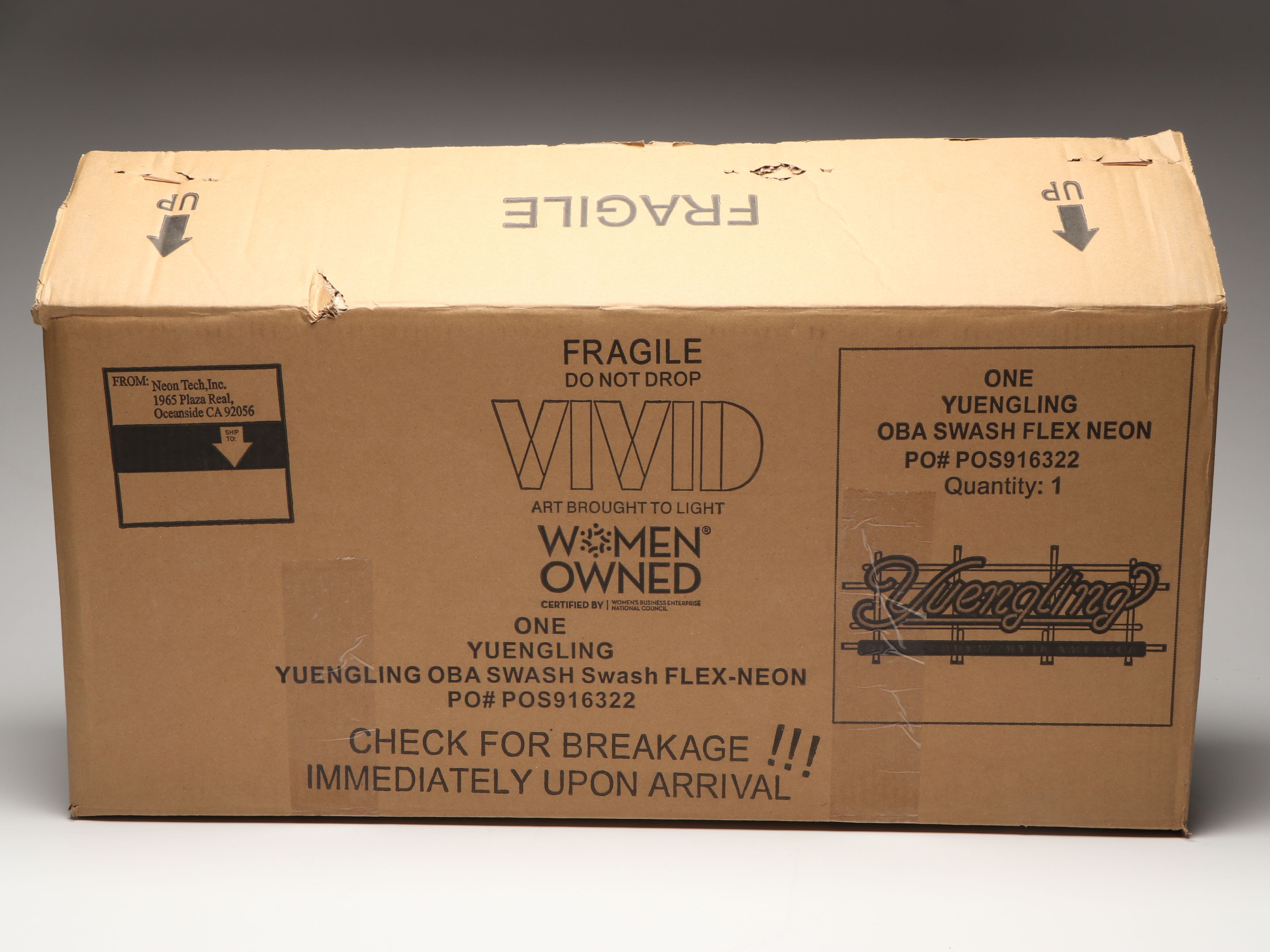 Lite Tech Yuengling Neon Hanging Sign