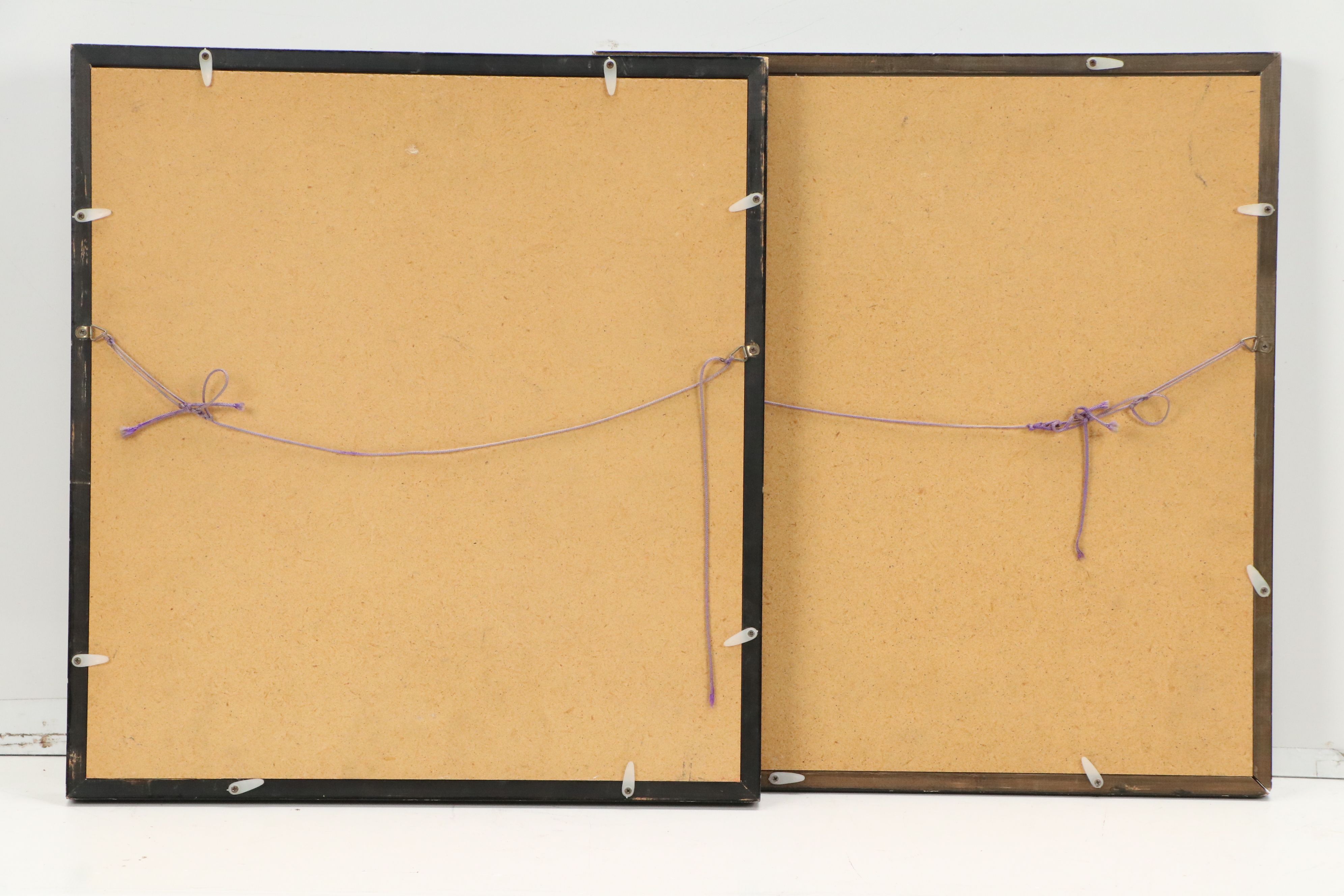 East Asian Watercolor Paintings of Tiger Portraits