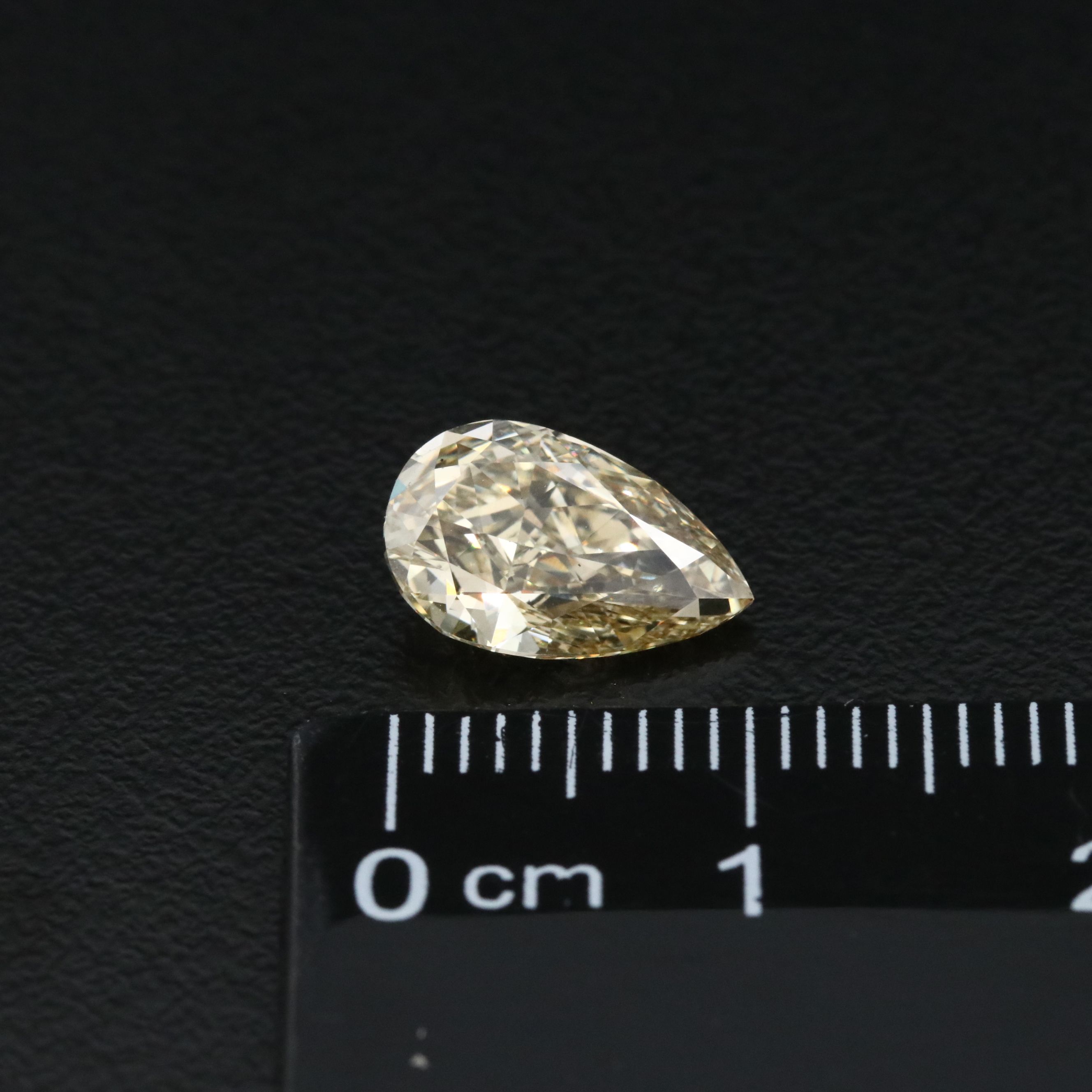 Loose 2.10 CT Lab Grown Fancy Yellow Diamond with IGI Report