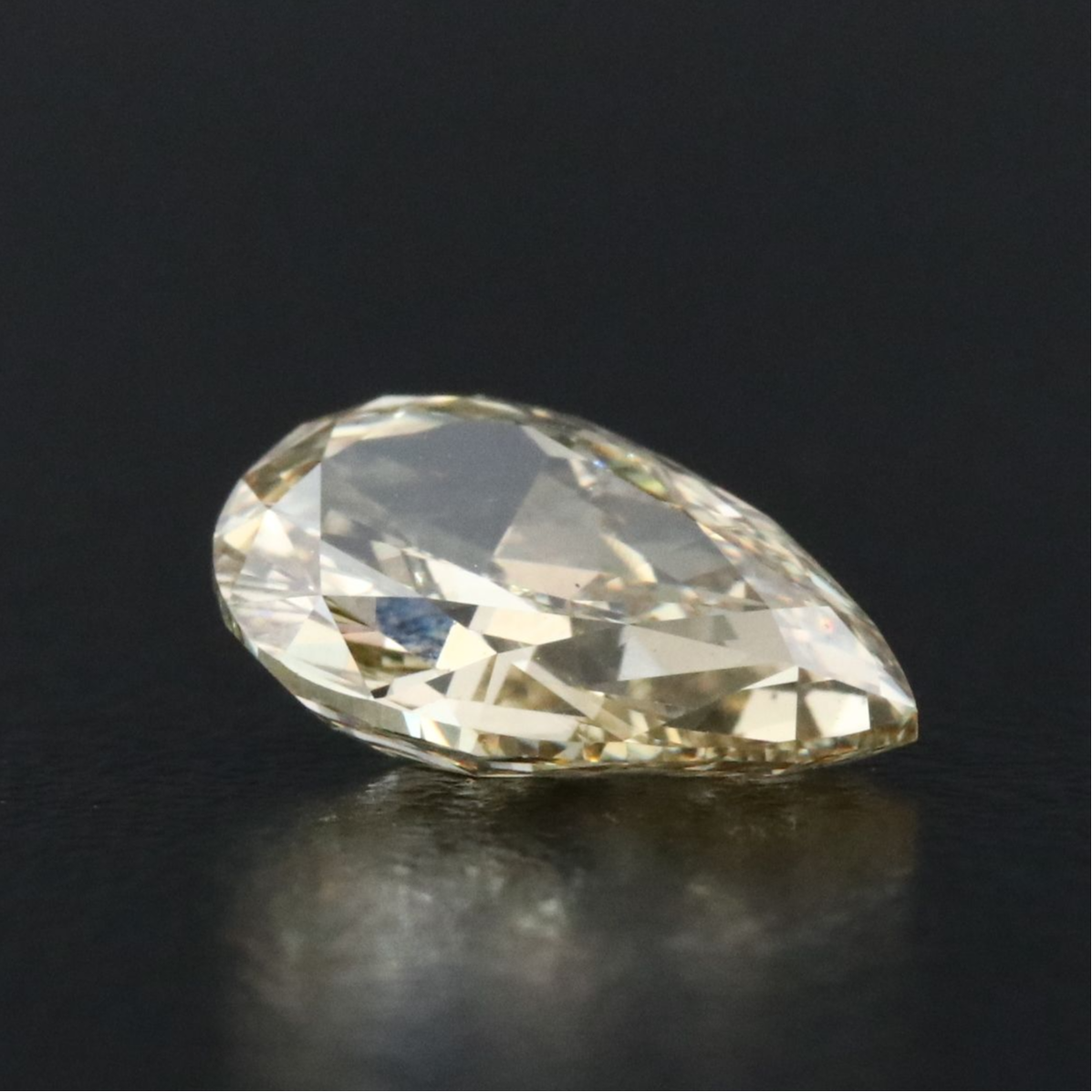 Loose 2.10 CT Lab Grown Fancy Yellow Diamond with IGI Report