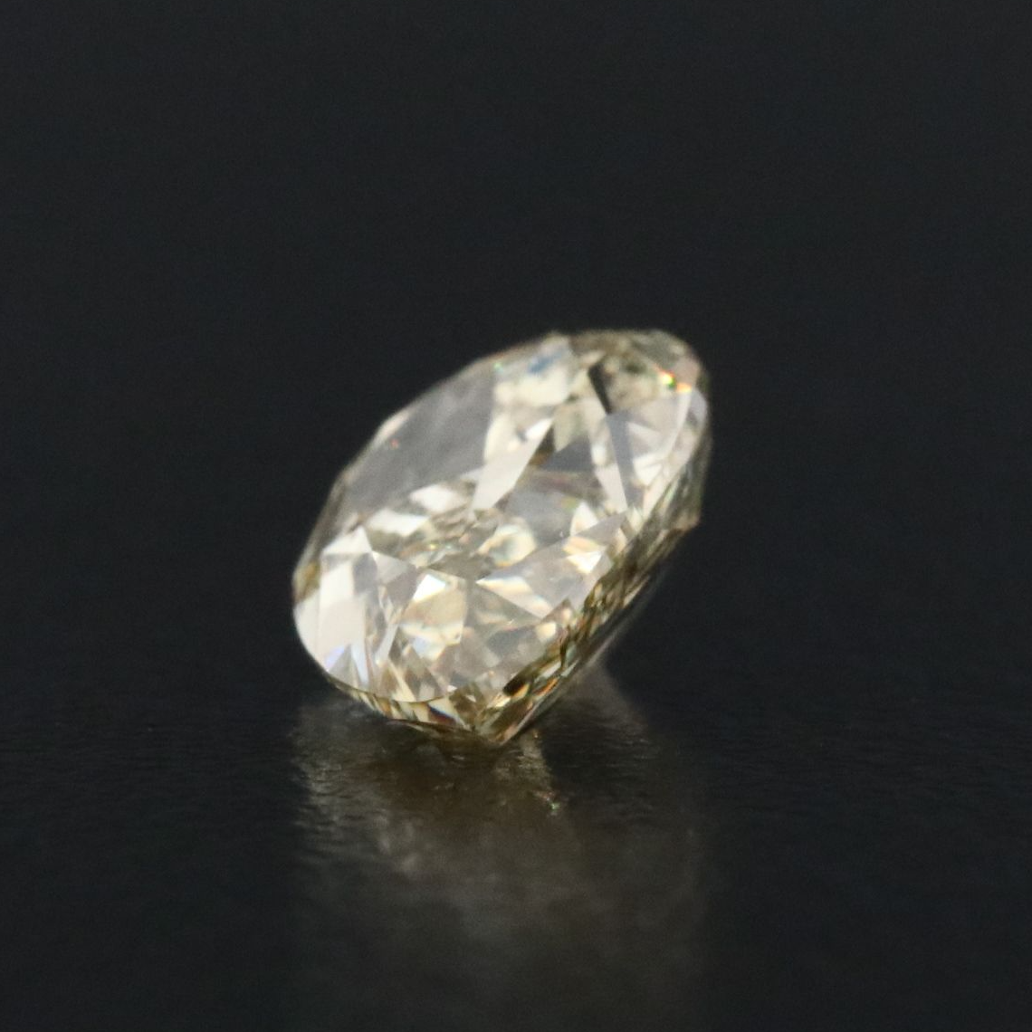 Loose 2.10 CT Lab Grown Fancy Yellow Diamond with IGI Report