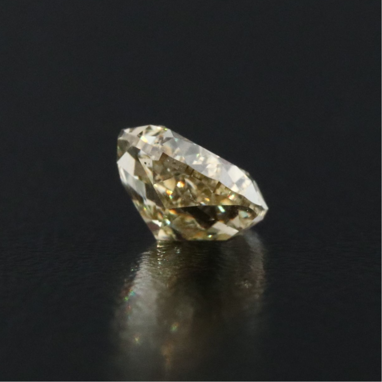 Loose 2.10 CT Lab Grown Fancy Yellow Diamond with IGI Report
