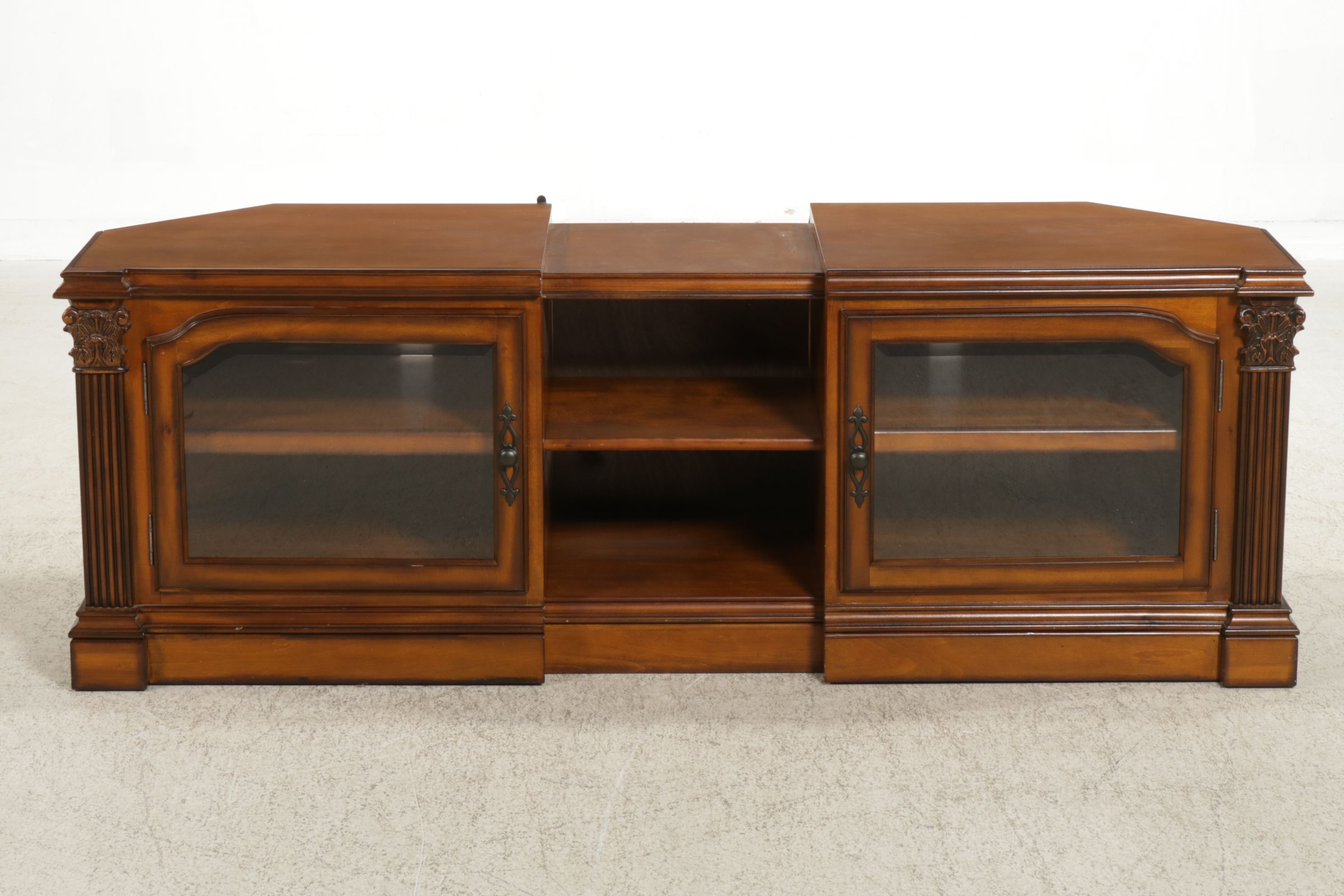 Expandable Corner Media Cabinet, 21st Century