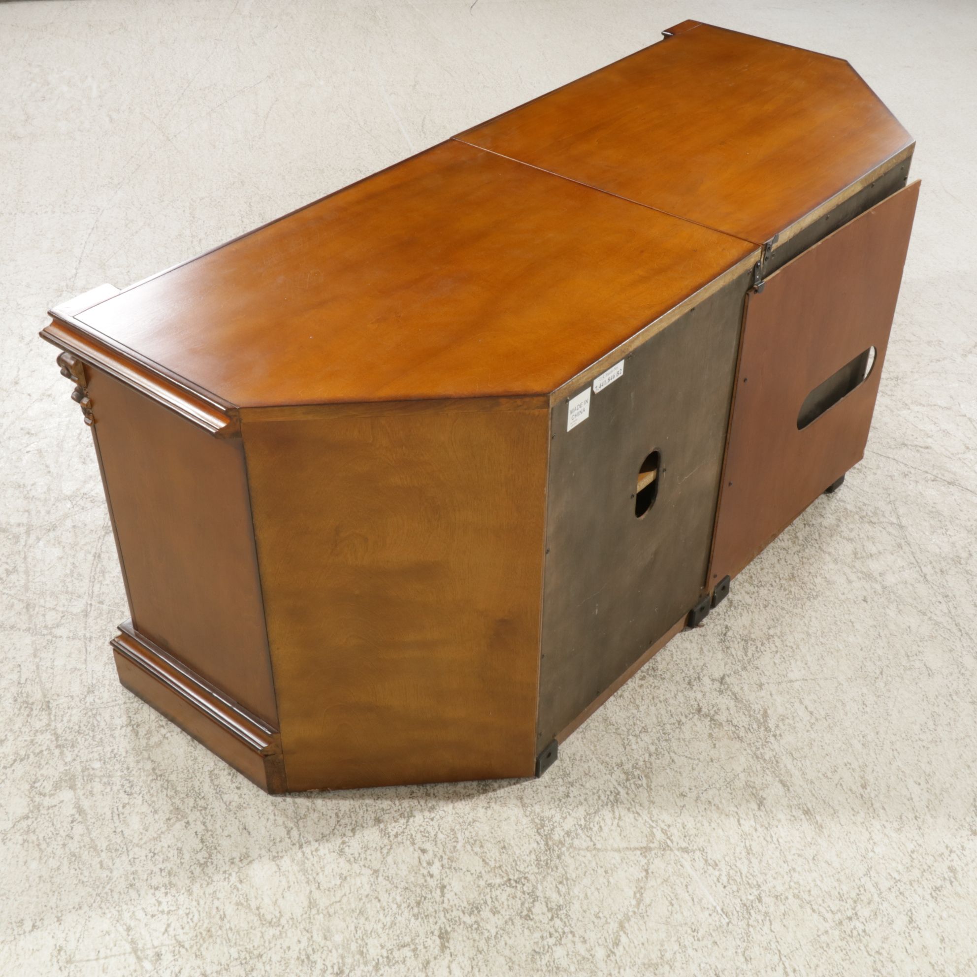 Expandable Corner Media Cabinet, 21st Century