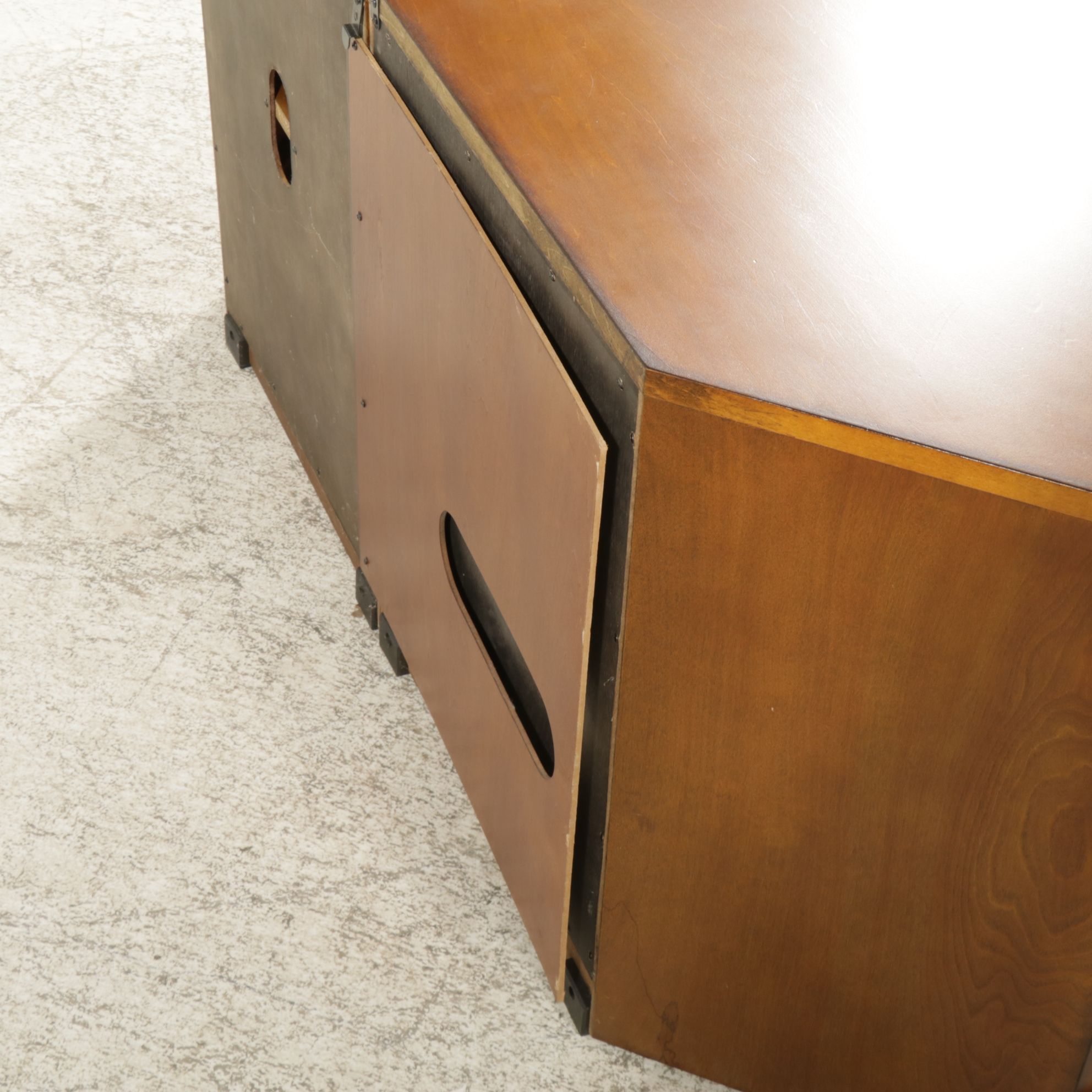 Expandable Corner Media Cabinet, 21st Century