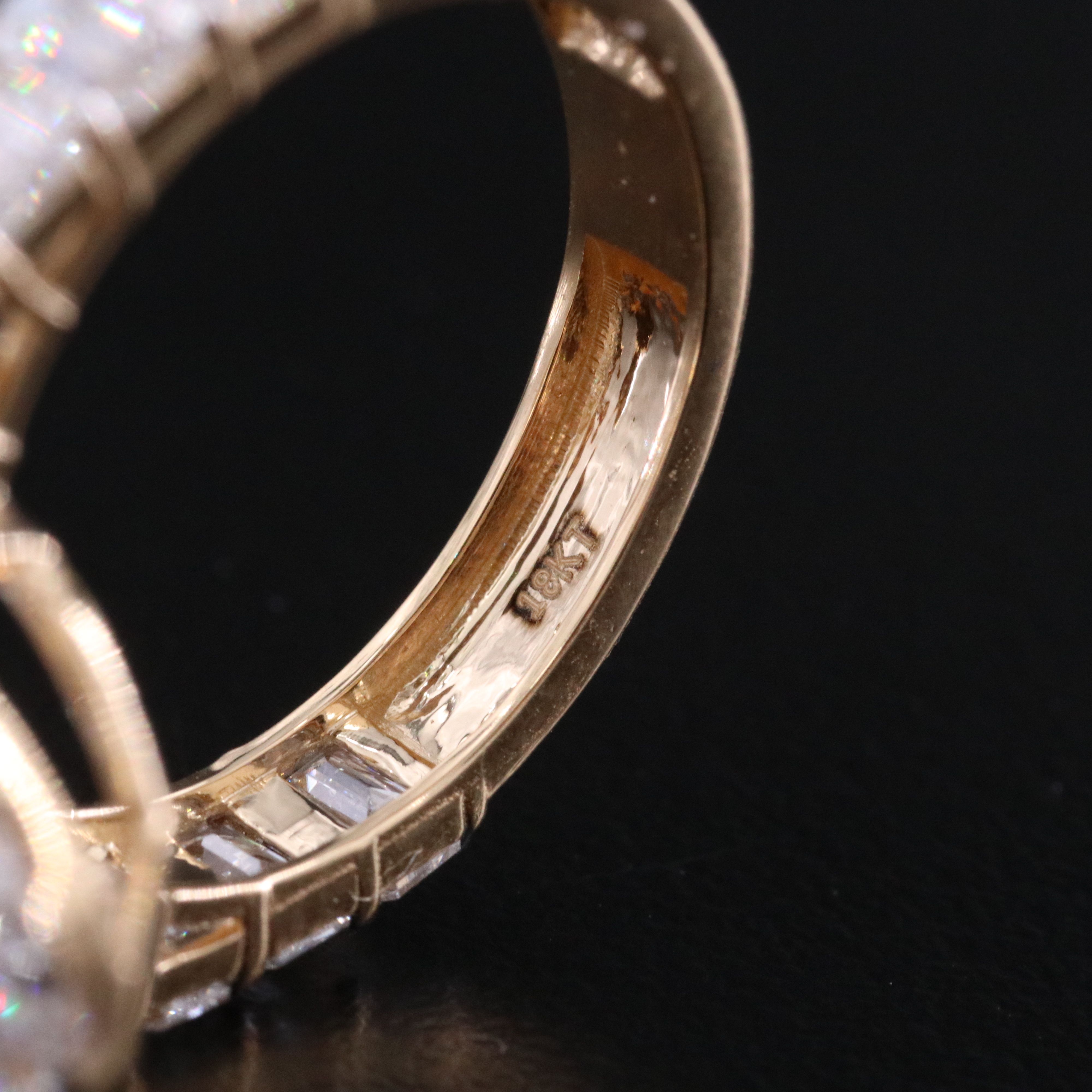 18K 4.36 CTW Lab Grown Diamond Ring with IGI Report