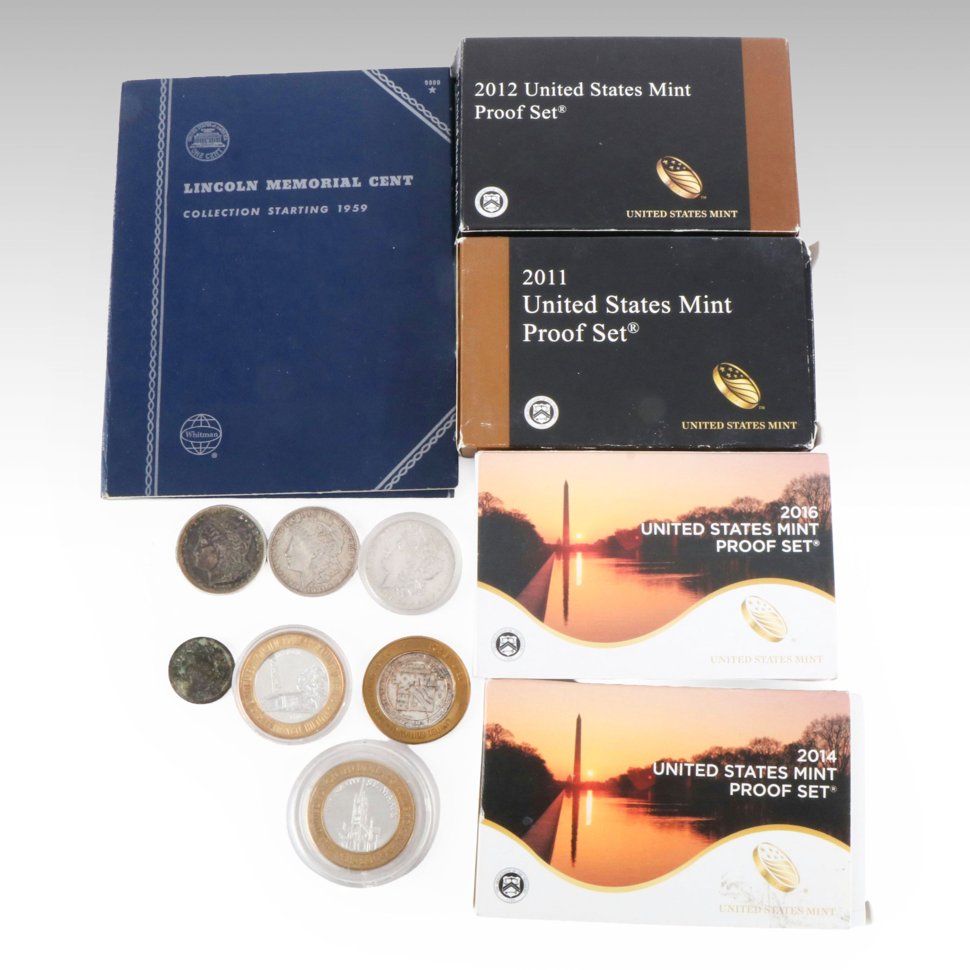 U.S. Morgan Dollars, Proof Sets , Casino Tokens