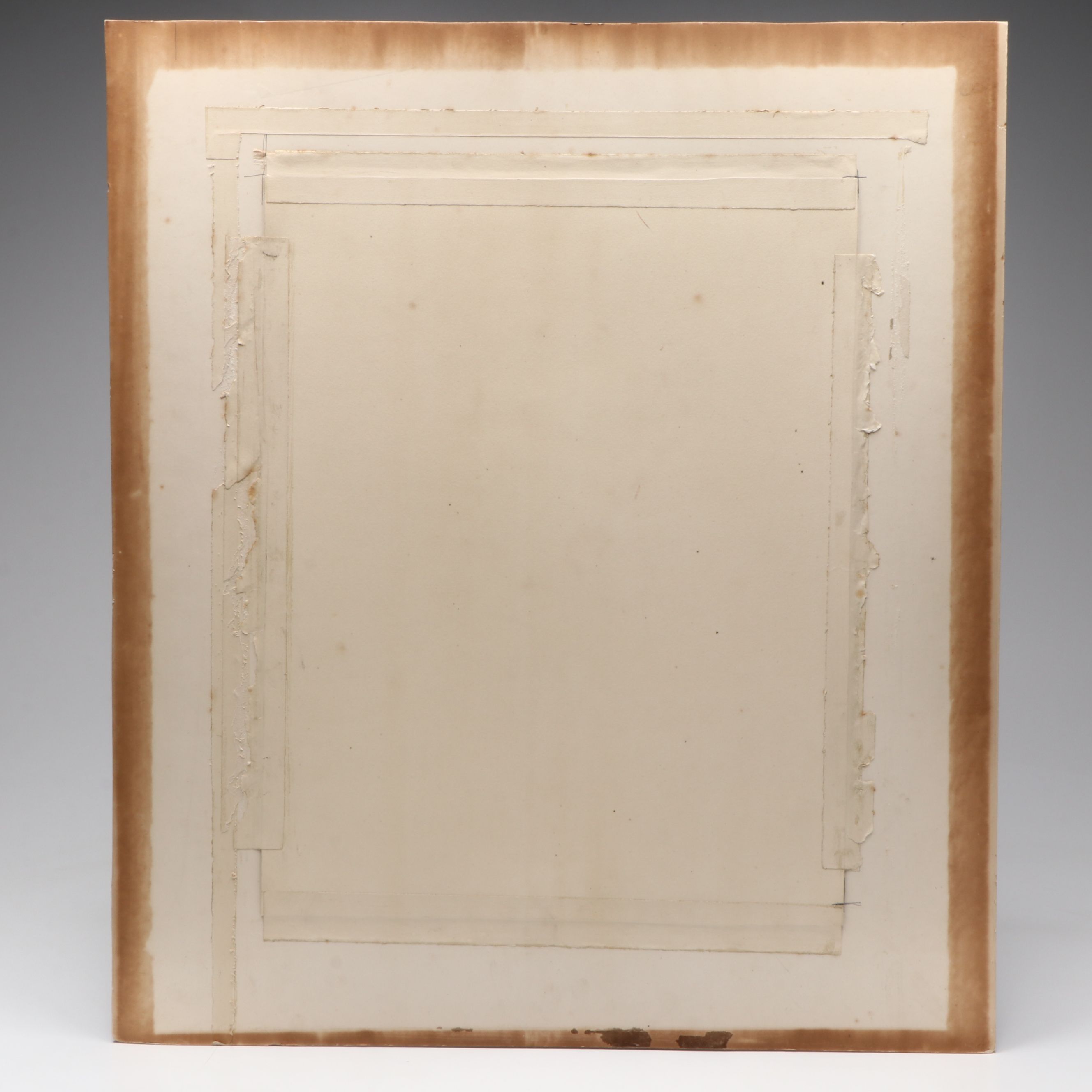 Antique Pastel Portrait Drawing of Businessman, Circa 1877