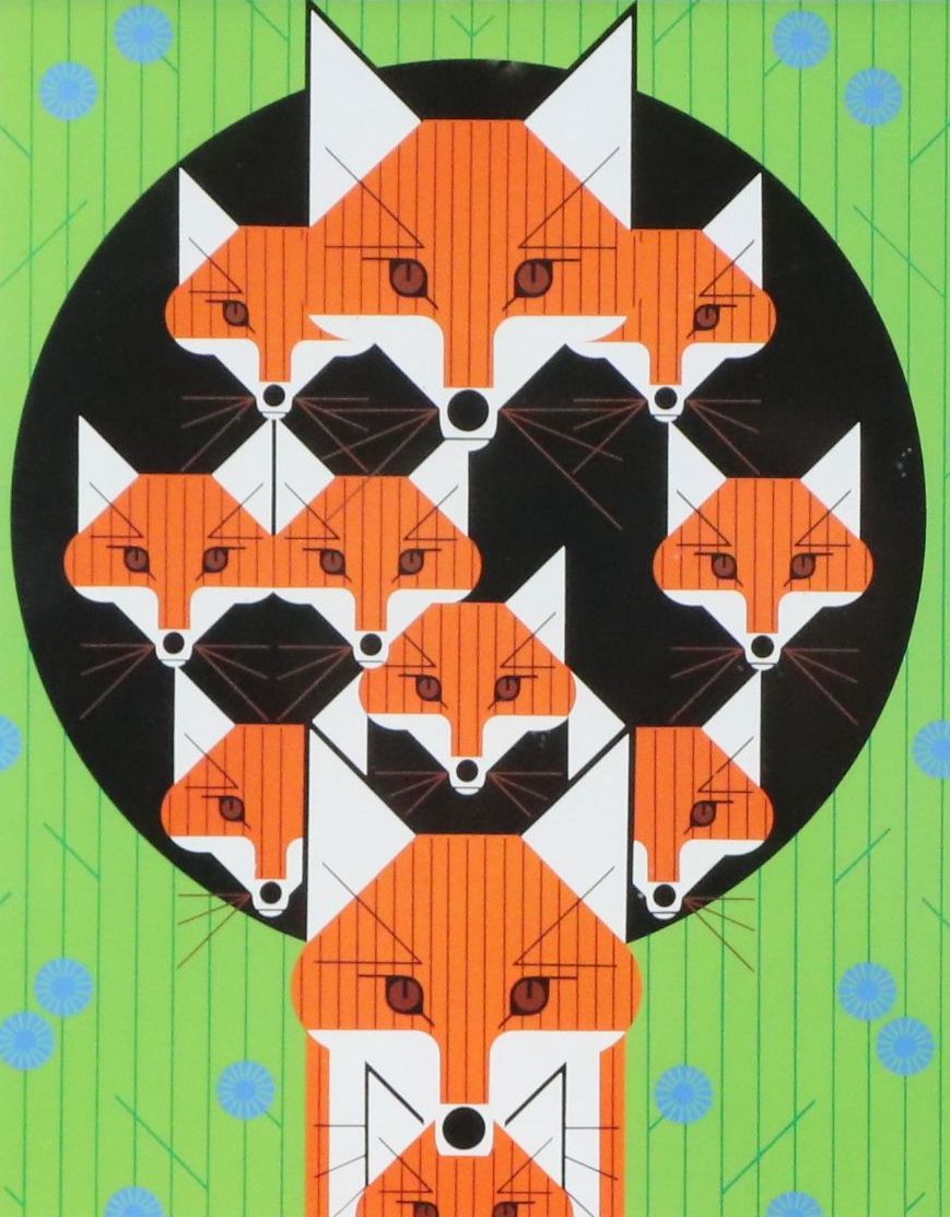 Offset Lithograph After Charley Harper "Foxsimiles"