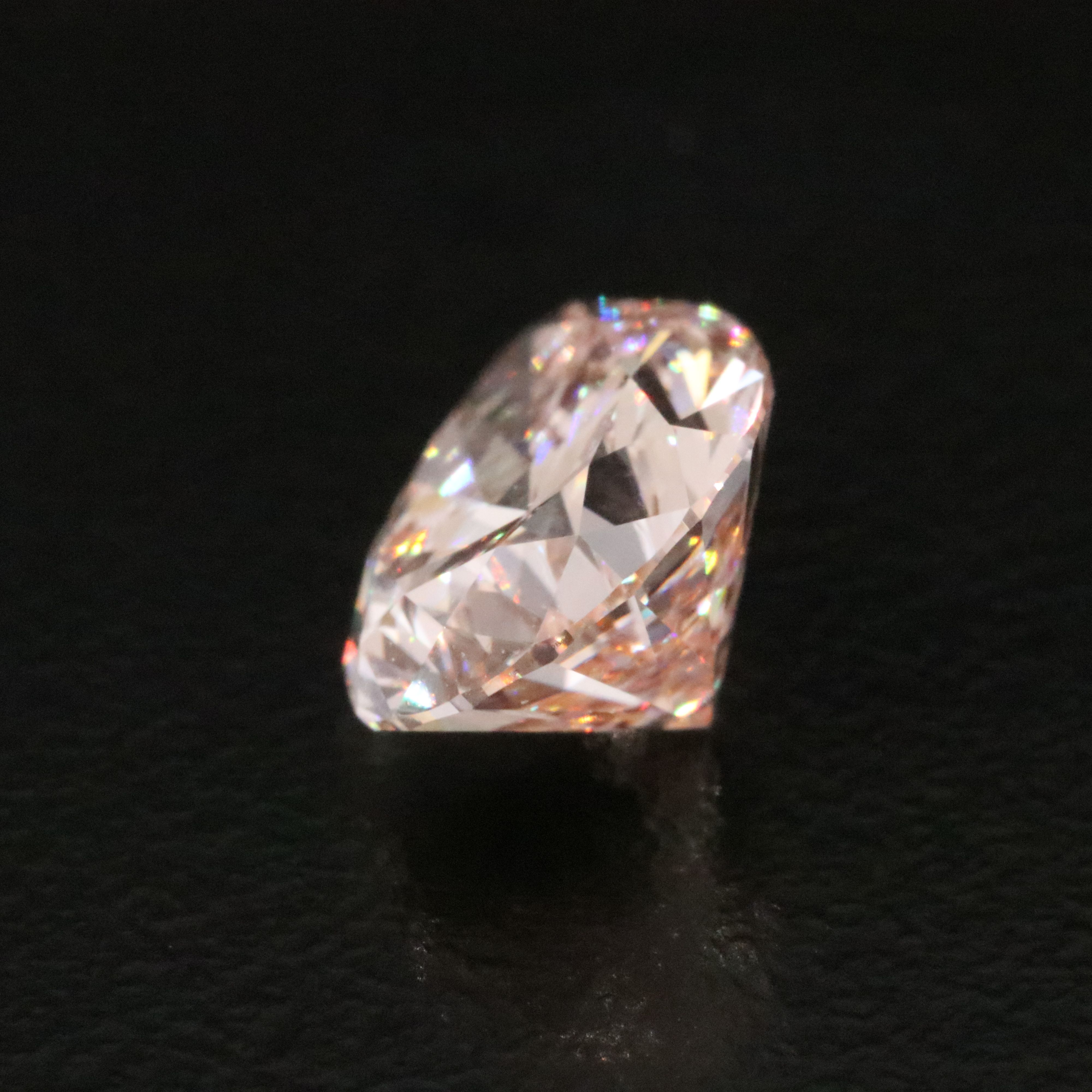 Loose 3.06 CT Lab Grown Fancy Intense Pink Diamond with IGI Report