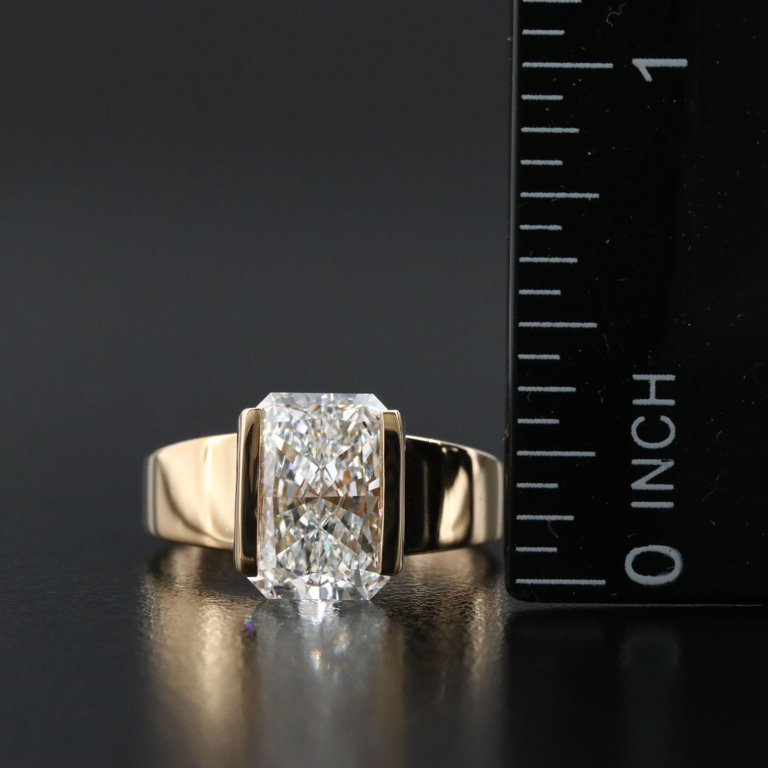 18K 3.05 CT Lab Grown Diamond Solitaire Ring with IGI Report