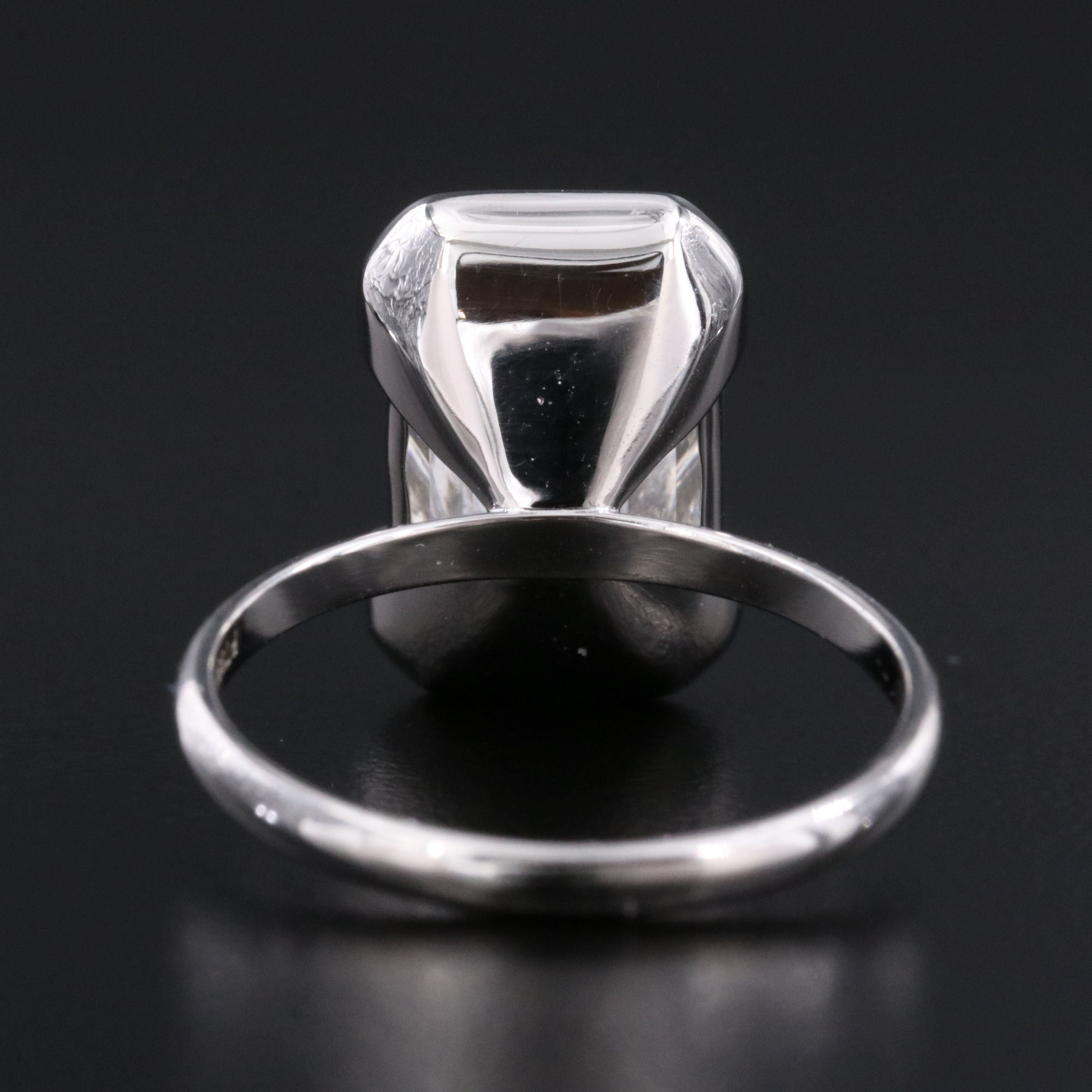 Platinum 4.52 CT Lab Grown Diamond Solitaire Ring with IGI Report